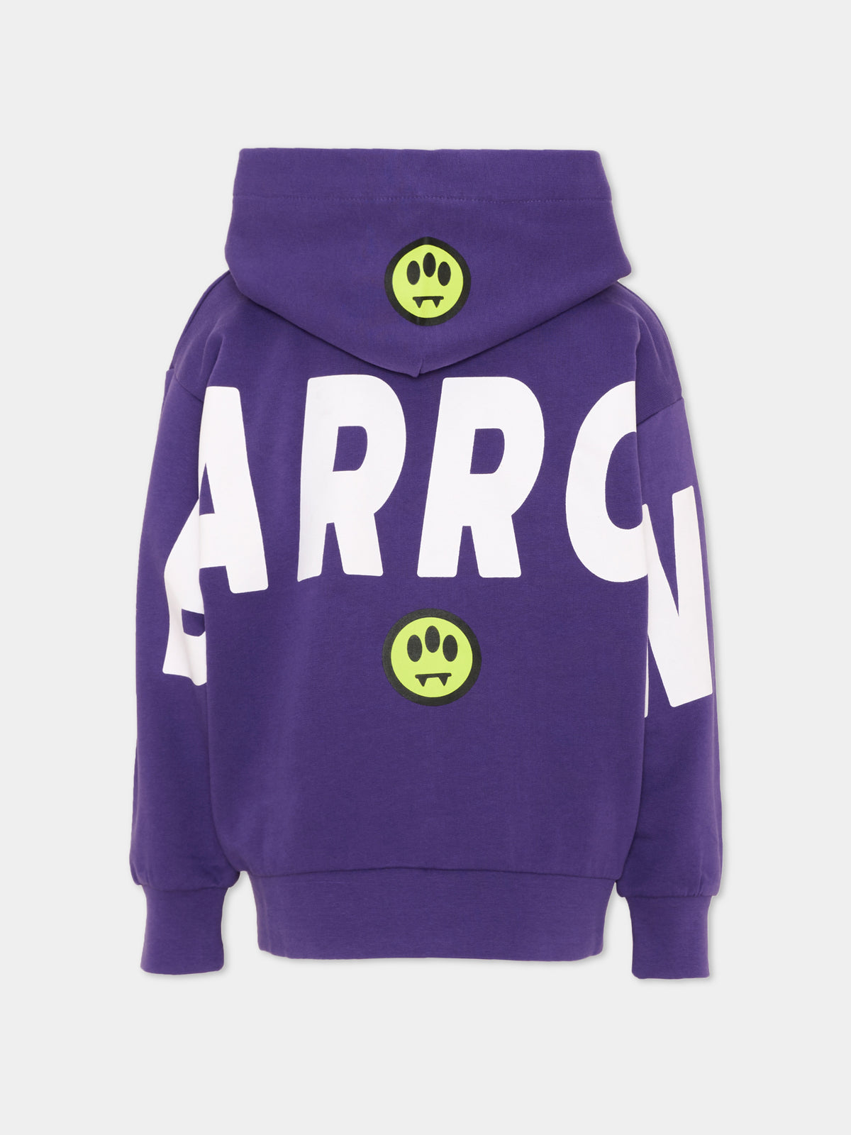 Felpa con cappuccio viola con logo,Barrow,F6BKJUZH017 410