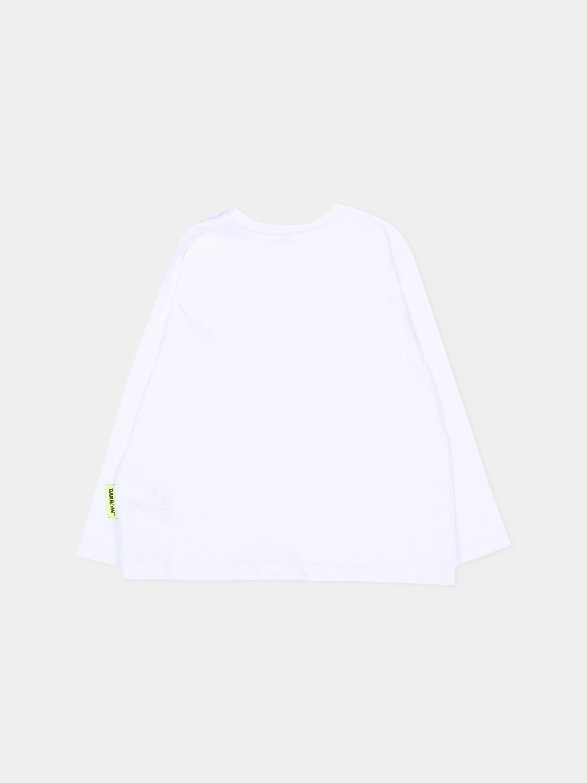 T-Shirt bianca per neonato con logo,Barrow,F6BKUNTH191 002/059