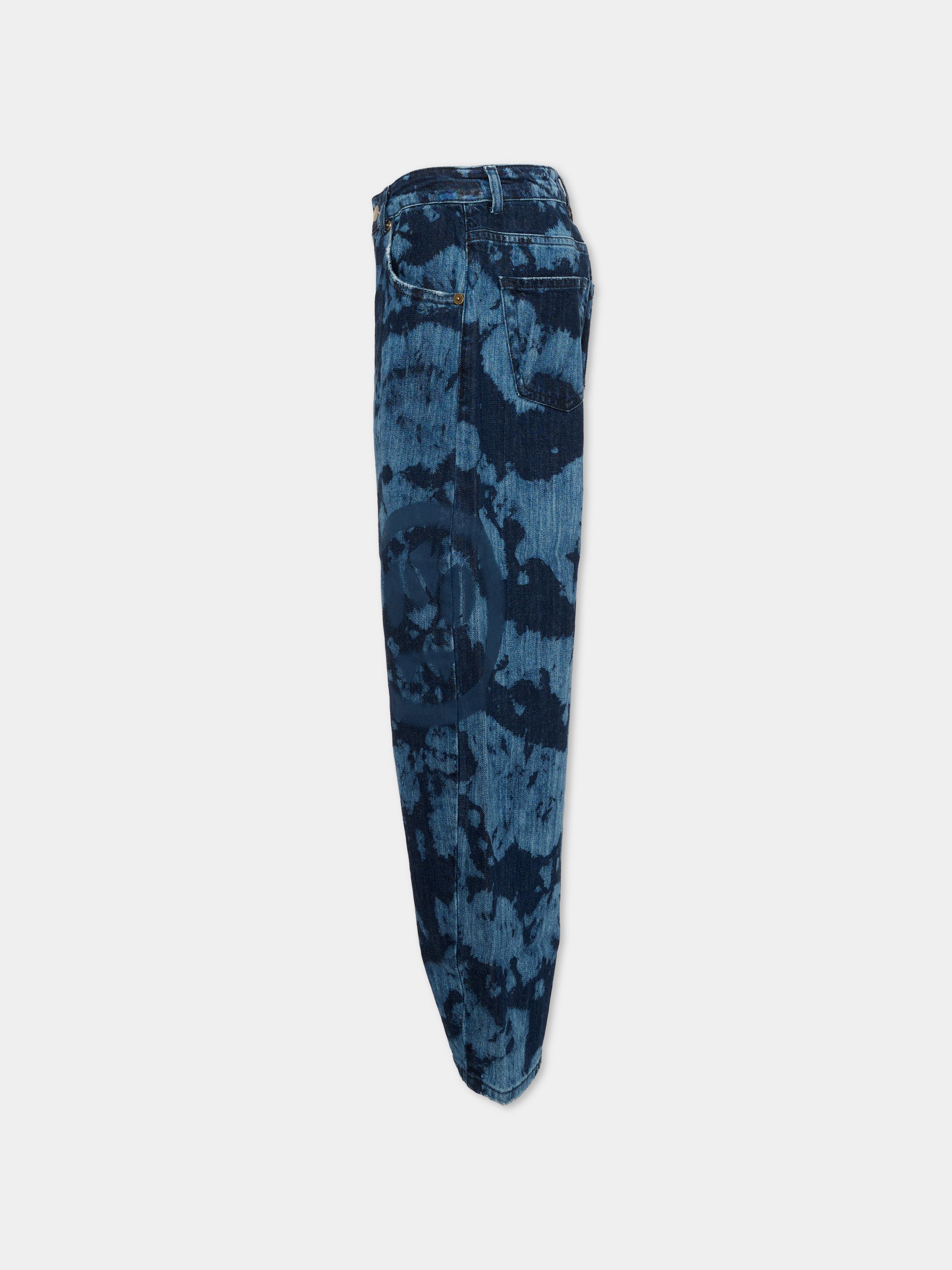 Jeans denim per bambini tie-dye,Barrow,F6BKJUDP051 062
