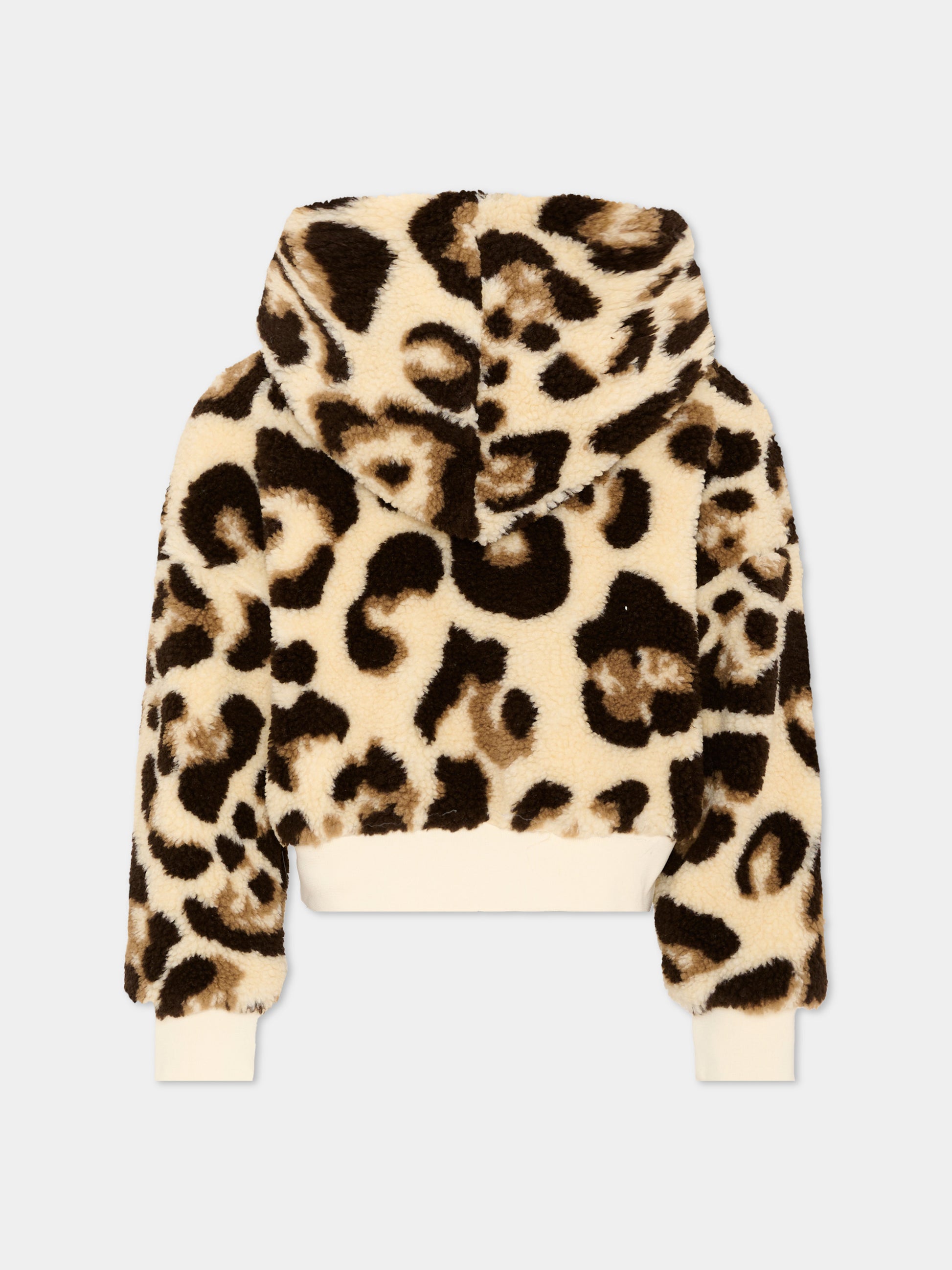 Ecopelliccia multicolor animalier per bambina con logo,Barrow,F6BKJGJK126 200