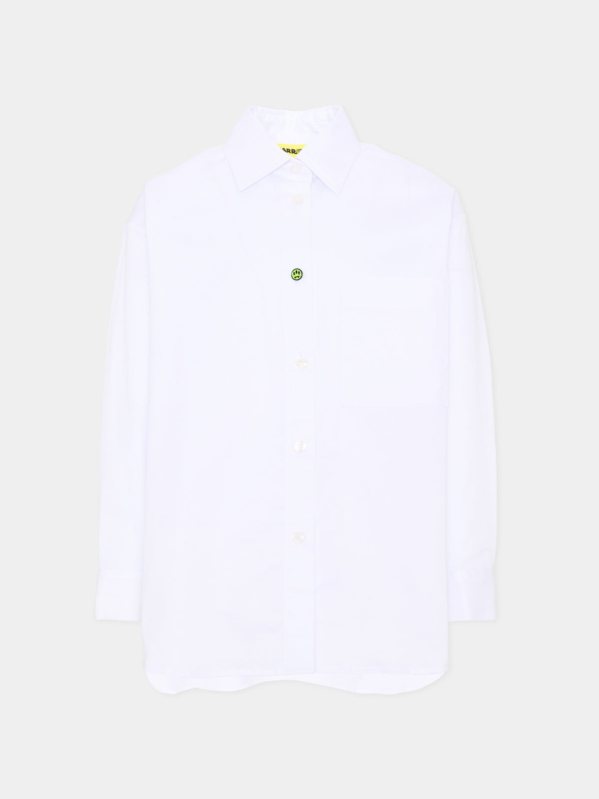 Camicia bianca per bambina con logo,Barrow,F6BKJGSI128 002