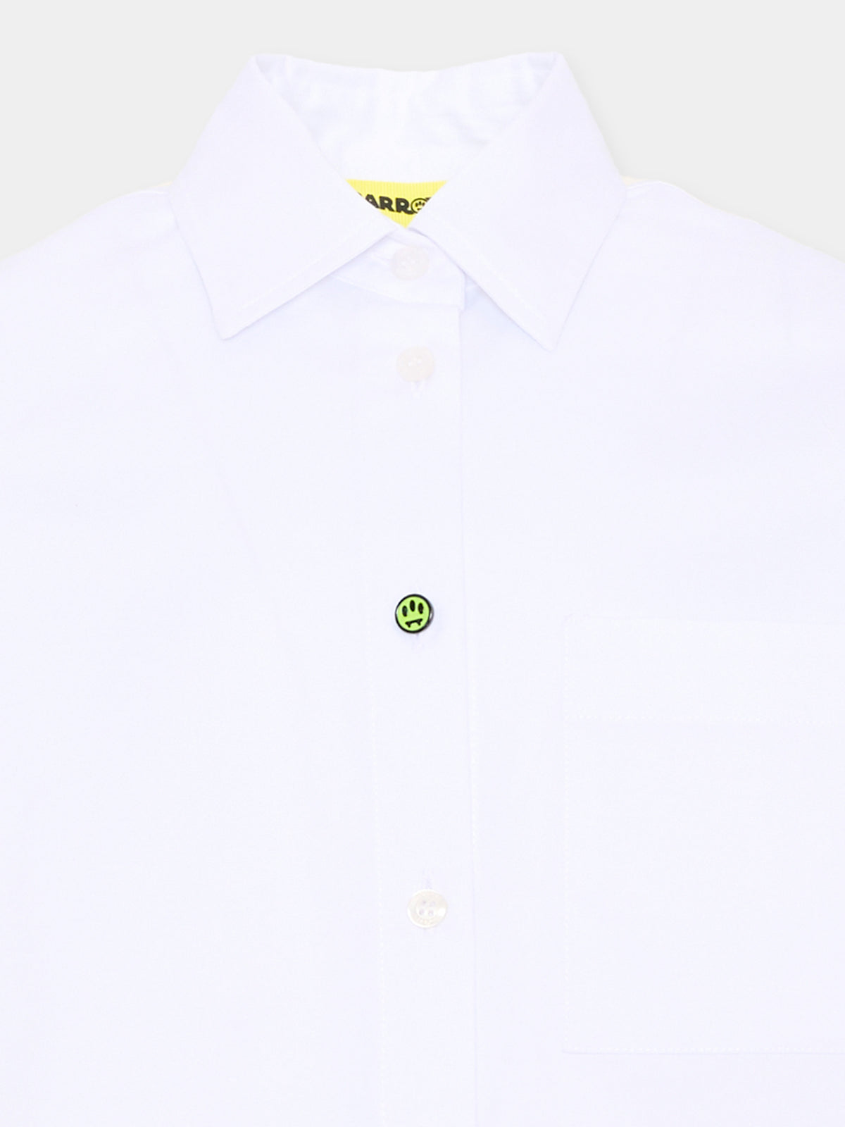 Camicia bianca per bambina con logo,Barrow,F6BKJGSI128 002