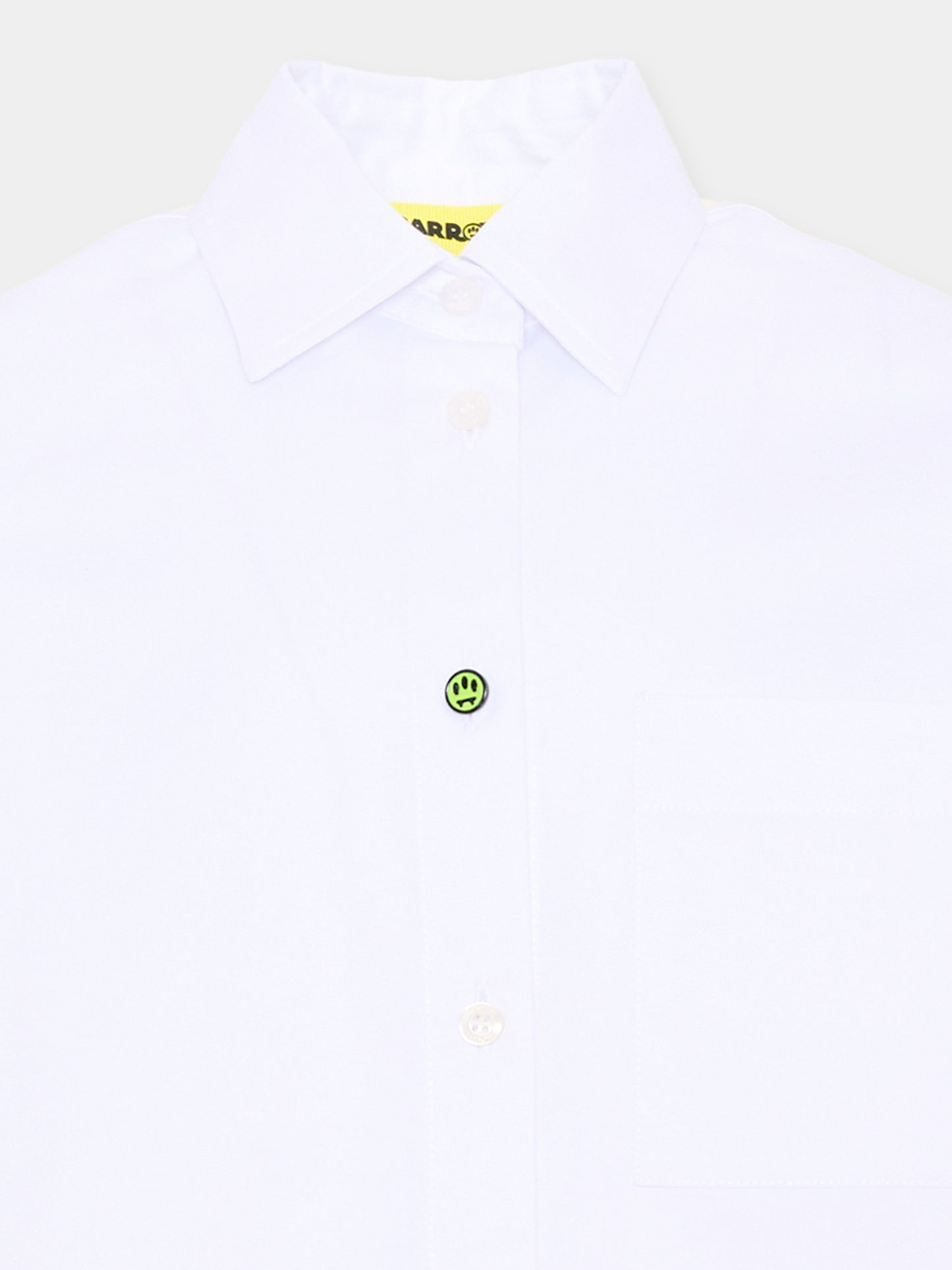 Camicia bianca per bambina con logo,Barrow,F6BKJGSI128 002