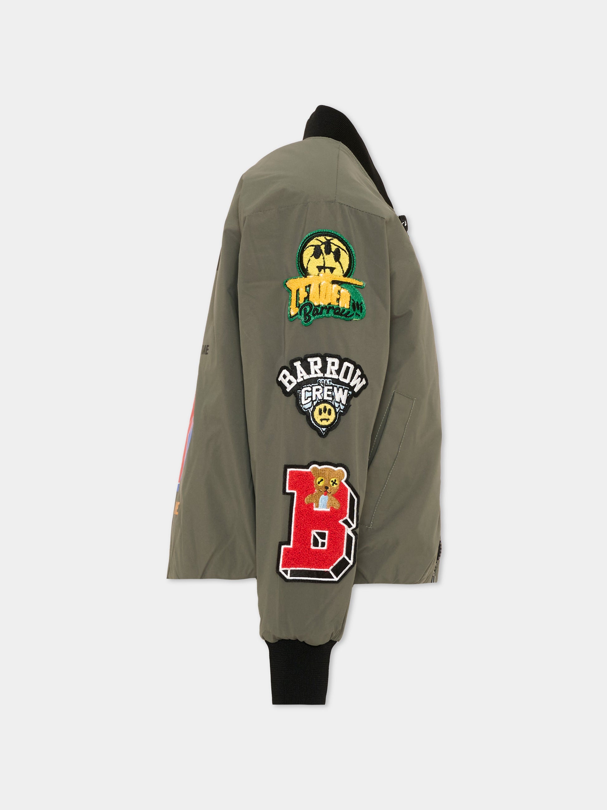 Bomber verde per bambini con stampa,Barrow,F6BKJUBO005 082