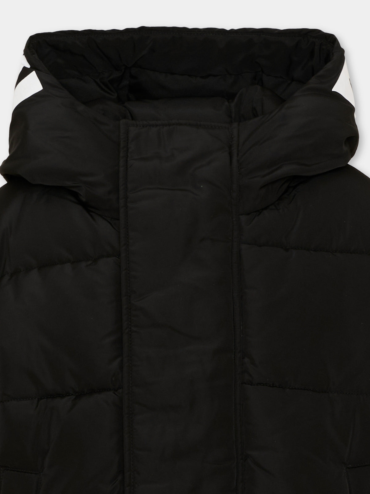 Piumino nero per bambini con peluche,Barrow,F6BKJUPF001 110