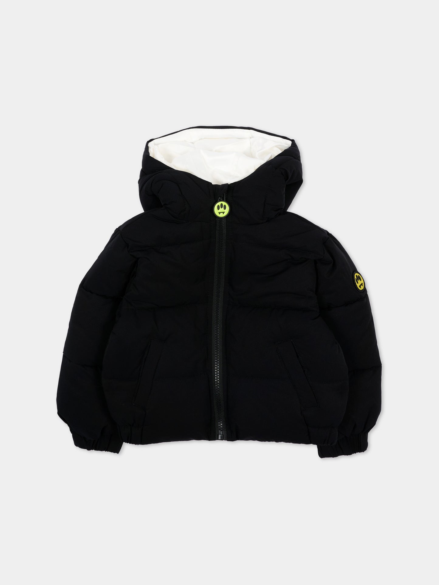 Piumino nero per neonati con logo,Barrow,F6BKUNPF192 110