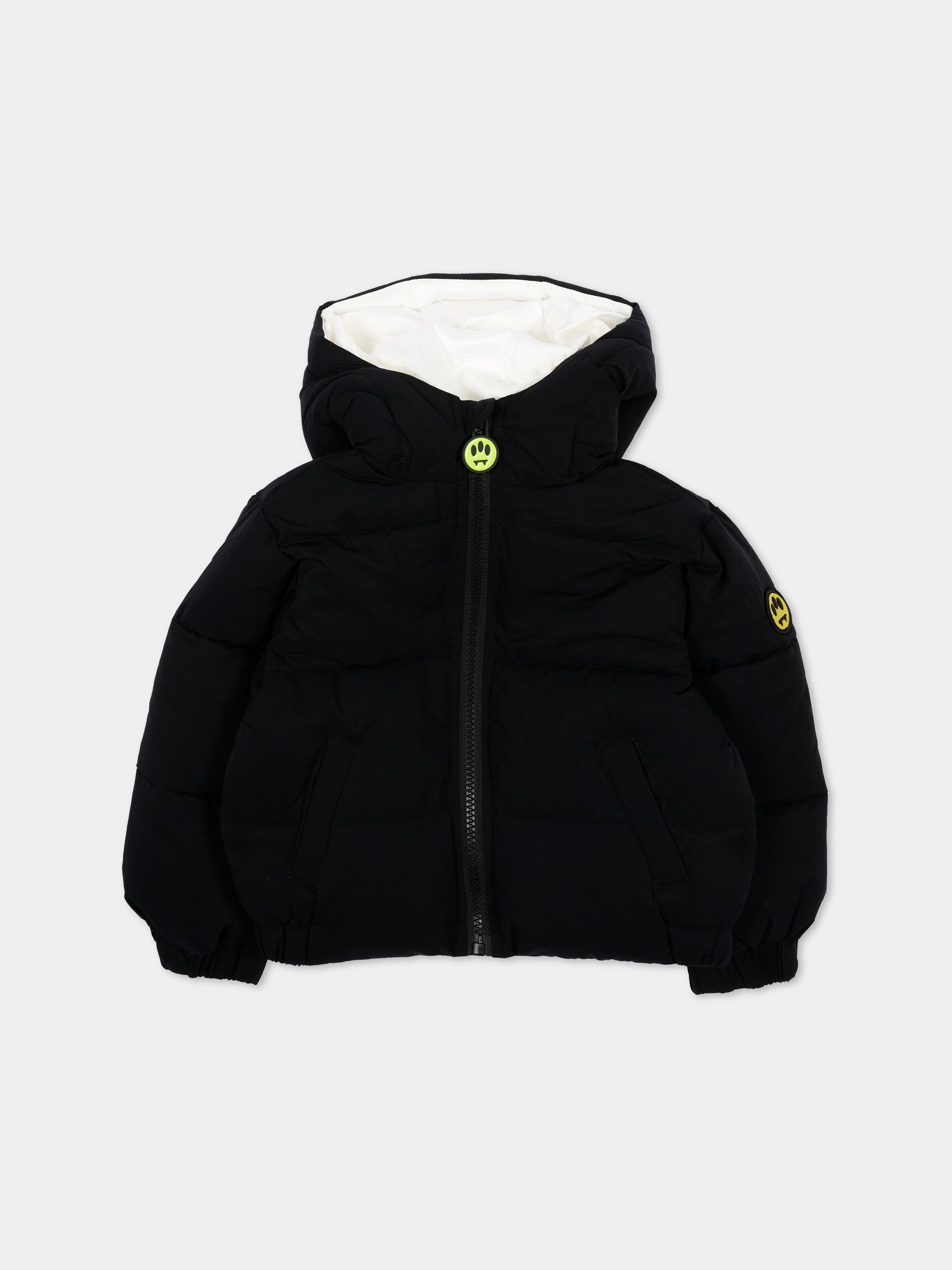 Piumino nero per neonati con logo,Barrow,F6BKUNPF192 110