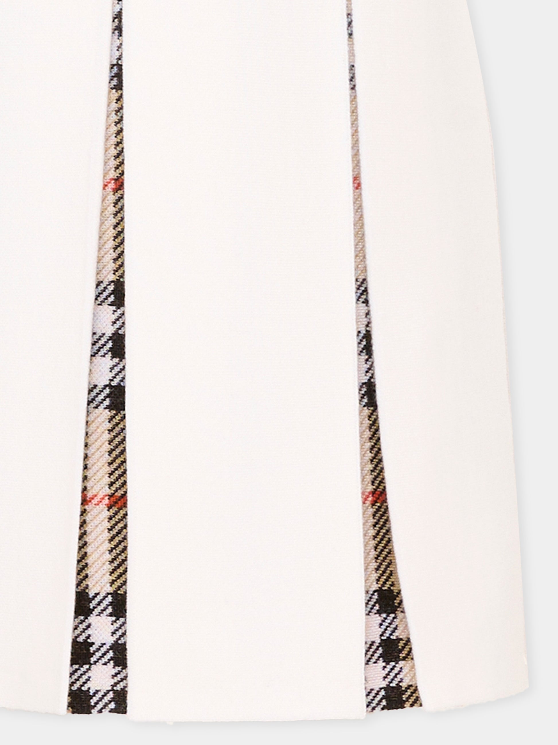 Gonna avorio per bambina con check vintage,Burberry Kids,8125915 A1452