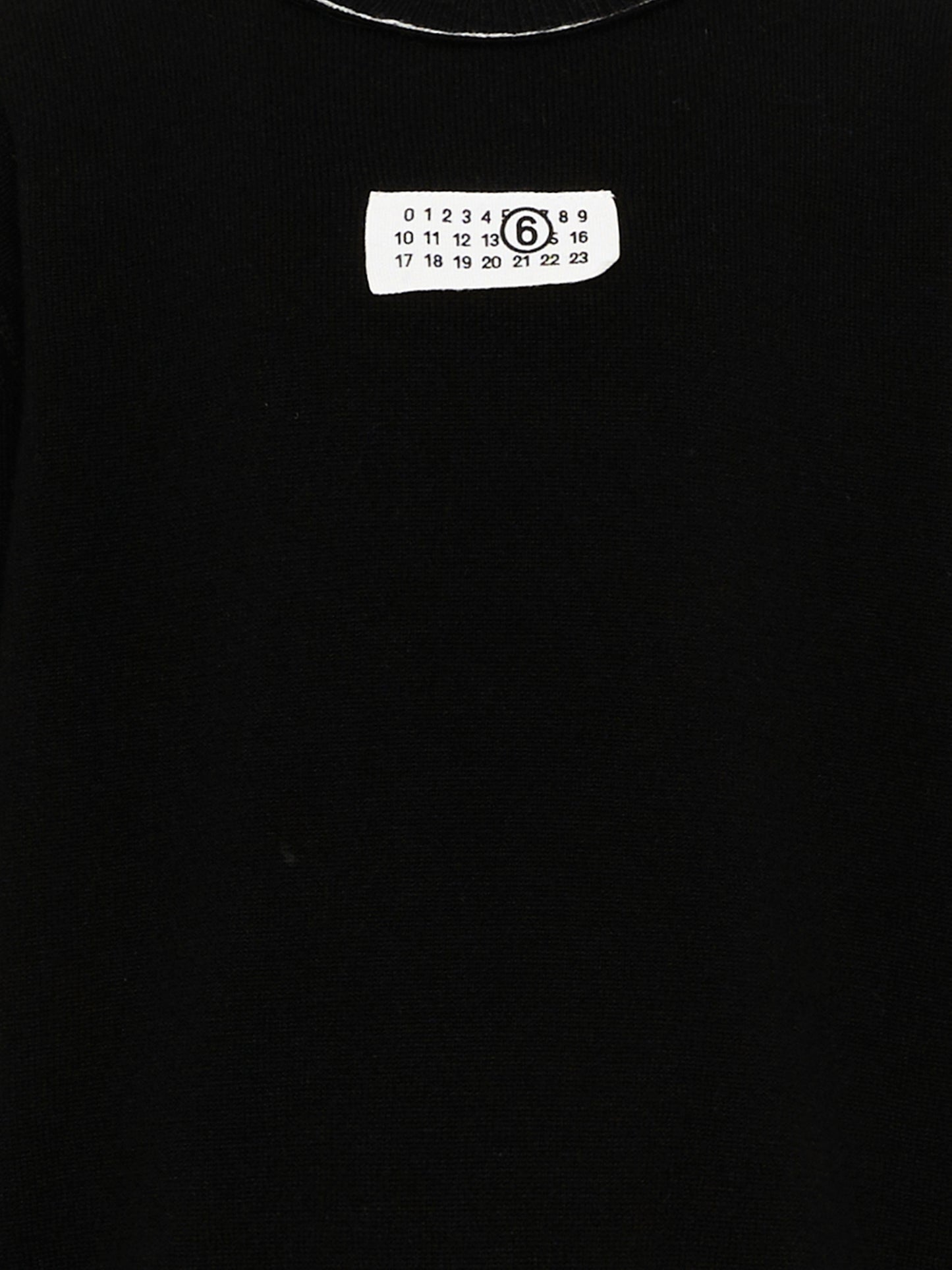 Maglione nero per bambini con logo,Mm6 Maison Margiela,M61025 MM06Q M6900