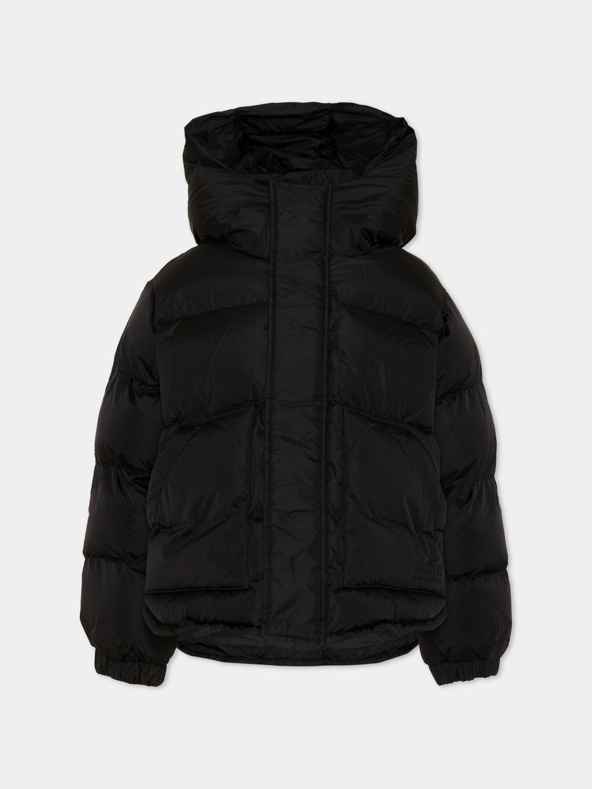 Piumino nero per bambini con cappuccio,Mm6 Maison Margiela,M61090 MM08B M6900