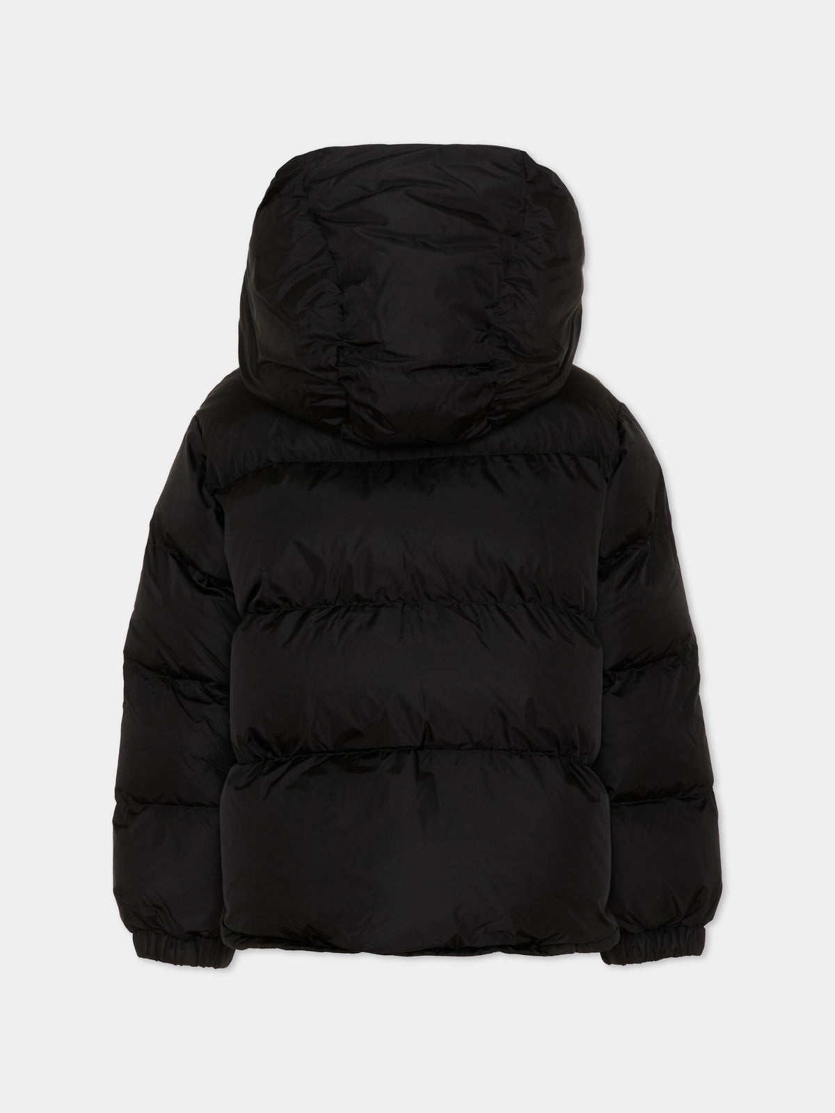 Piumino nero per bambini con cappuccio,Mm6 Maison Margiela,M61090 MM08B M6900