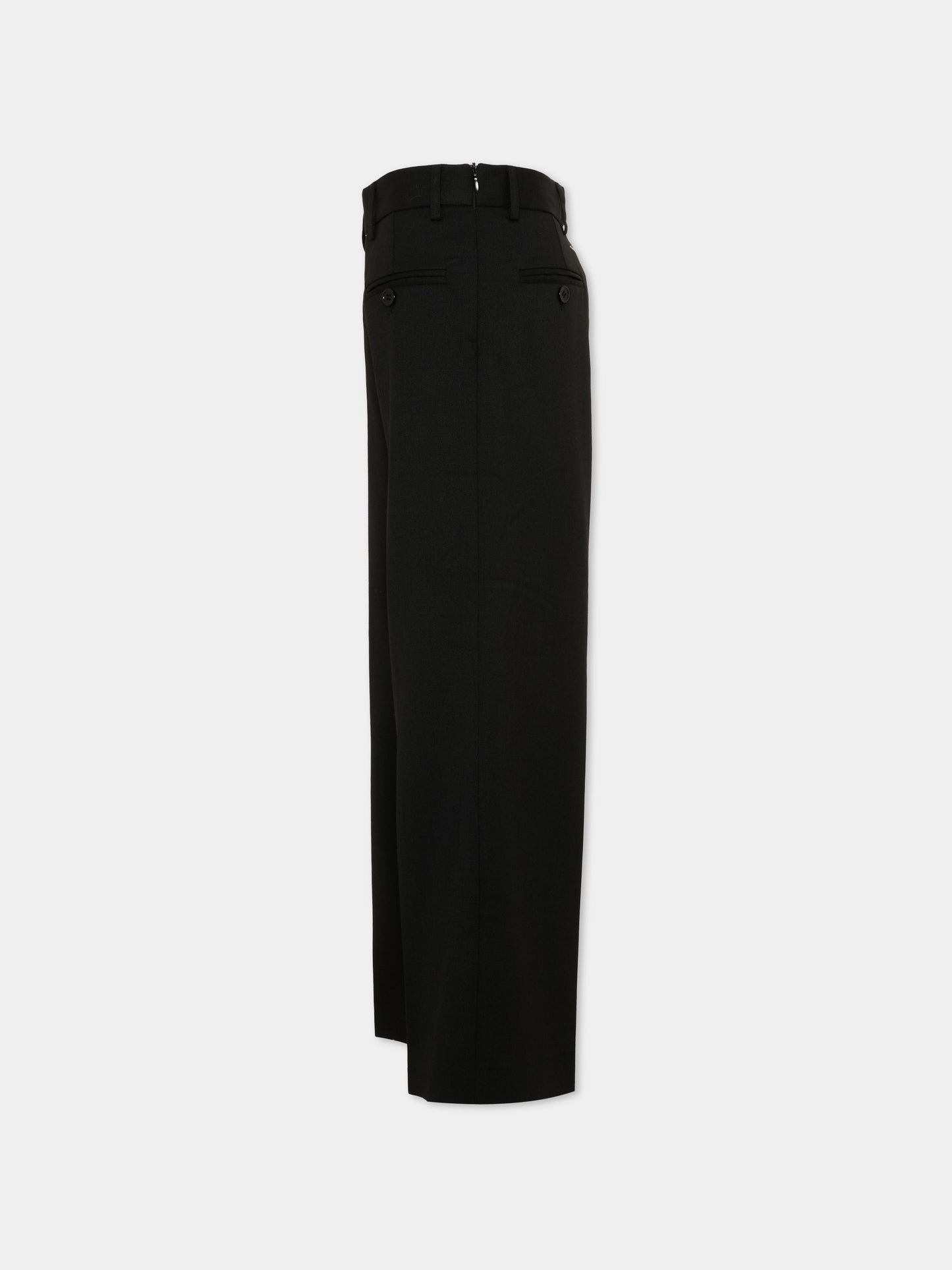 Pantaloni neri per bambina con logo,Mm6 Maison Margiela,M61111 MM03D M6900