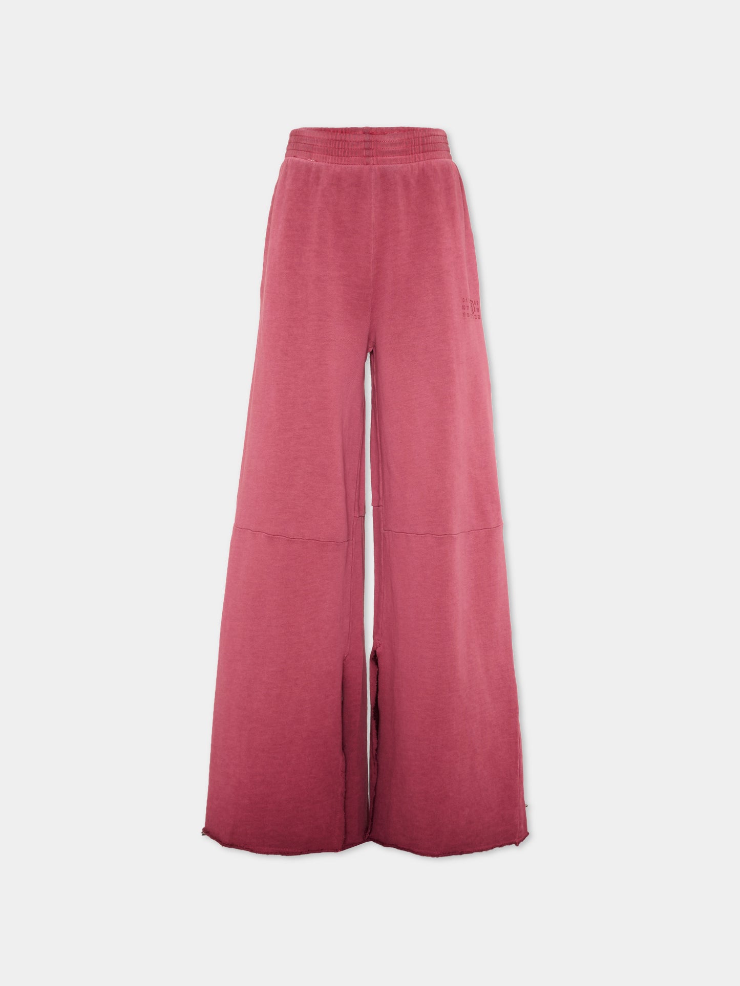 Pantalone bordeaux per bambini logo,Mm6 Maison Margiela,M61122 MM08P M6403
