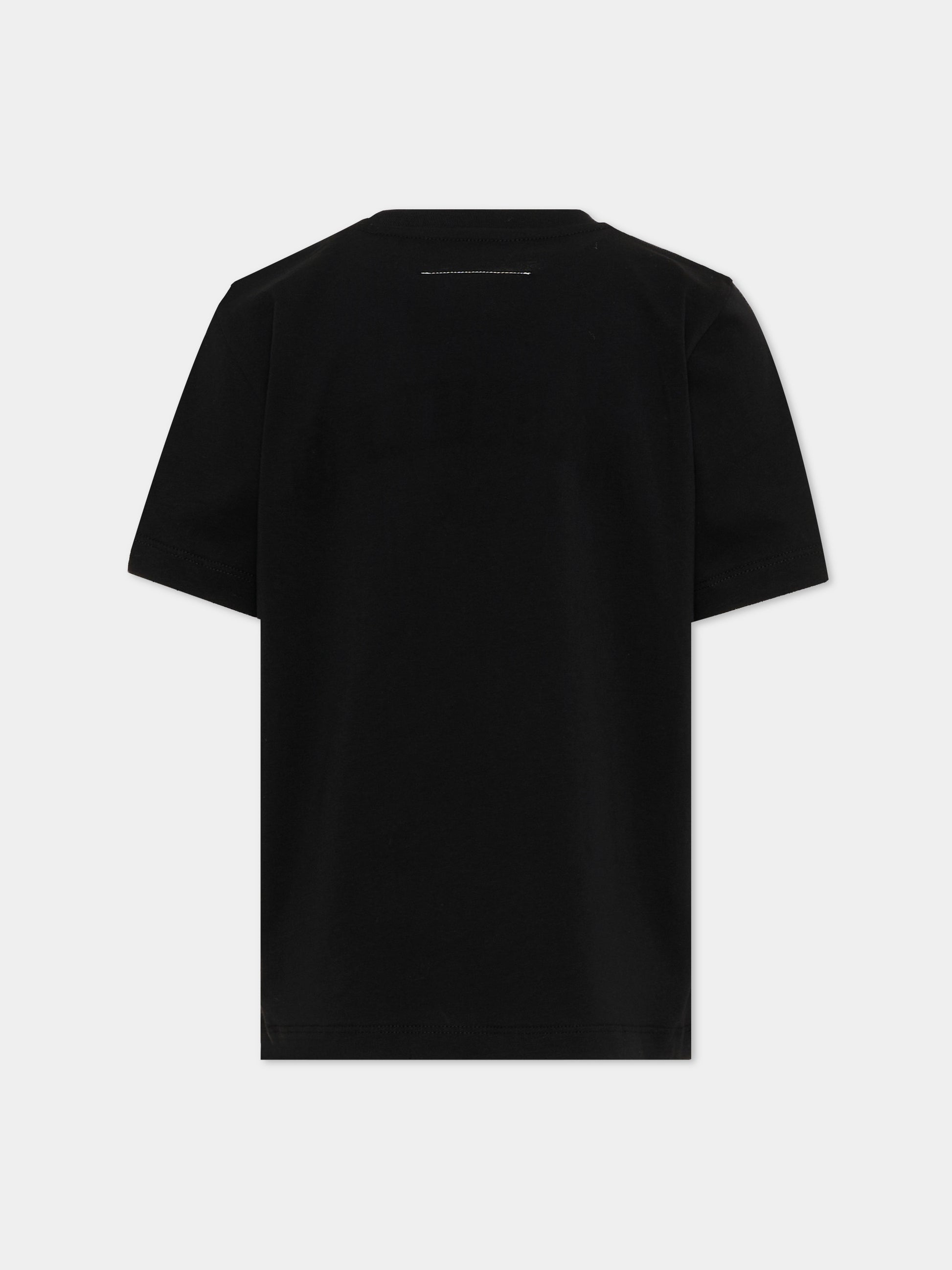 T-Shirt multicolor per bambini con logo,Mm6 Maison Margiela,M61162 MM04I M6C52