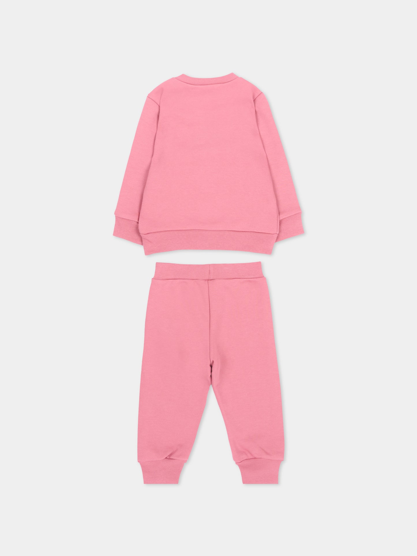 Completo sportivo rosa per neonata con logo,Marni Kids,M01607 M00V0 0M352