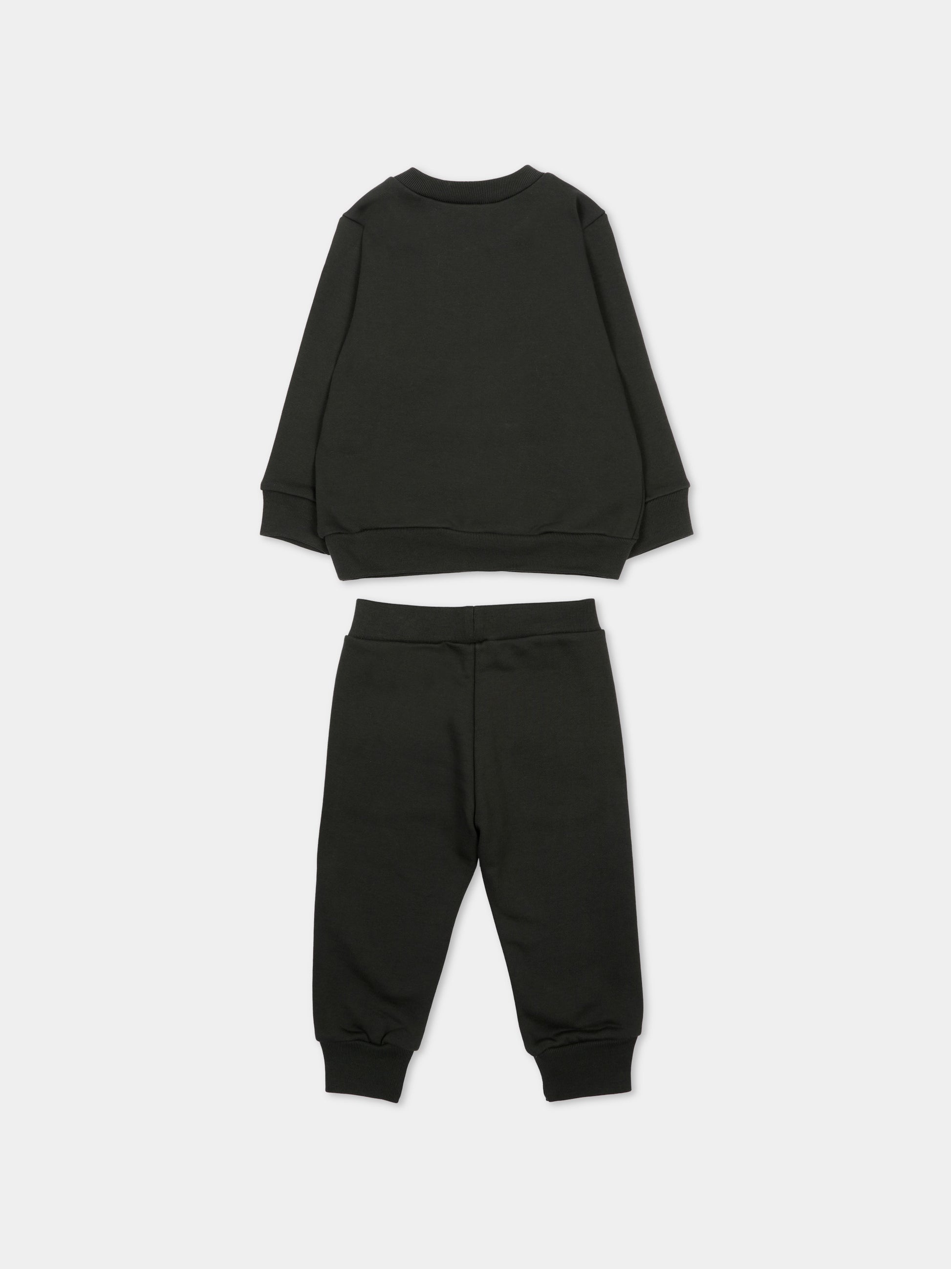 Completo sportivo grigio per neonati con logo,Marni Kids,M01607 M00V0 0M924