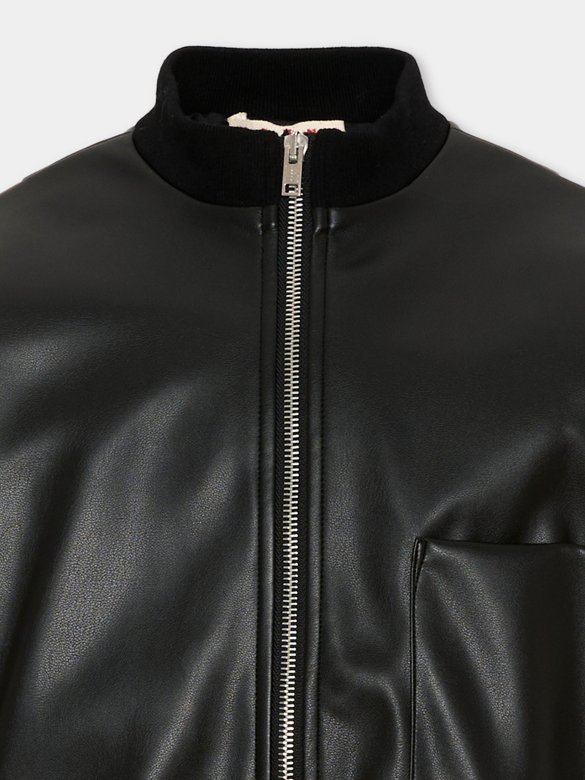 Bomber nero per bambini con logo,Marni Kids,M01977 M00W2 0M900