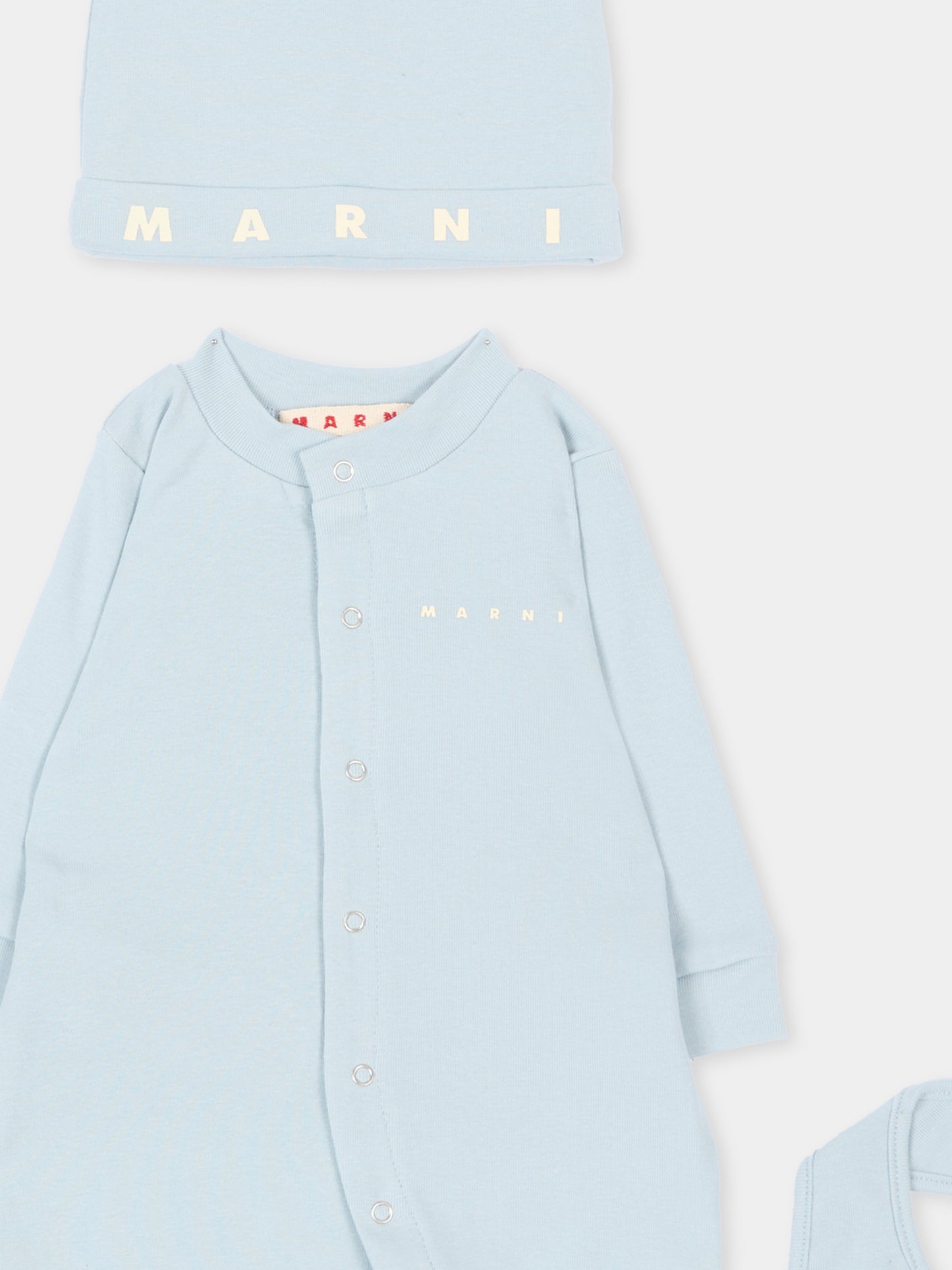 Set Tutine azzurro per neonato,Marni Kids,M01988 M00Y3 0M867