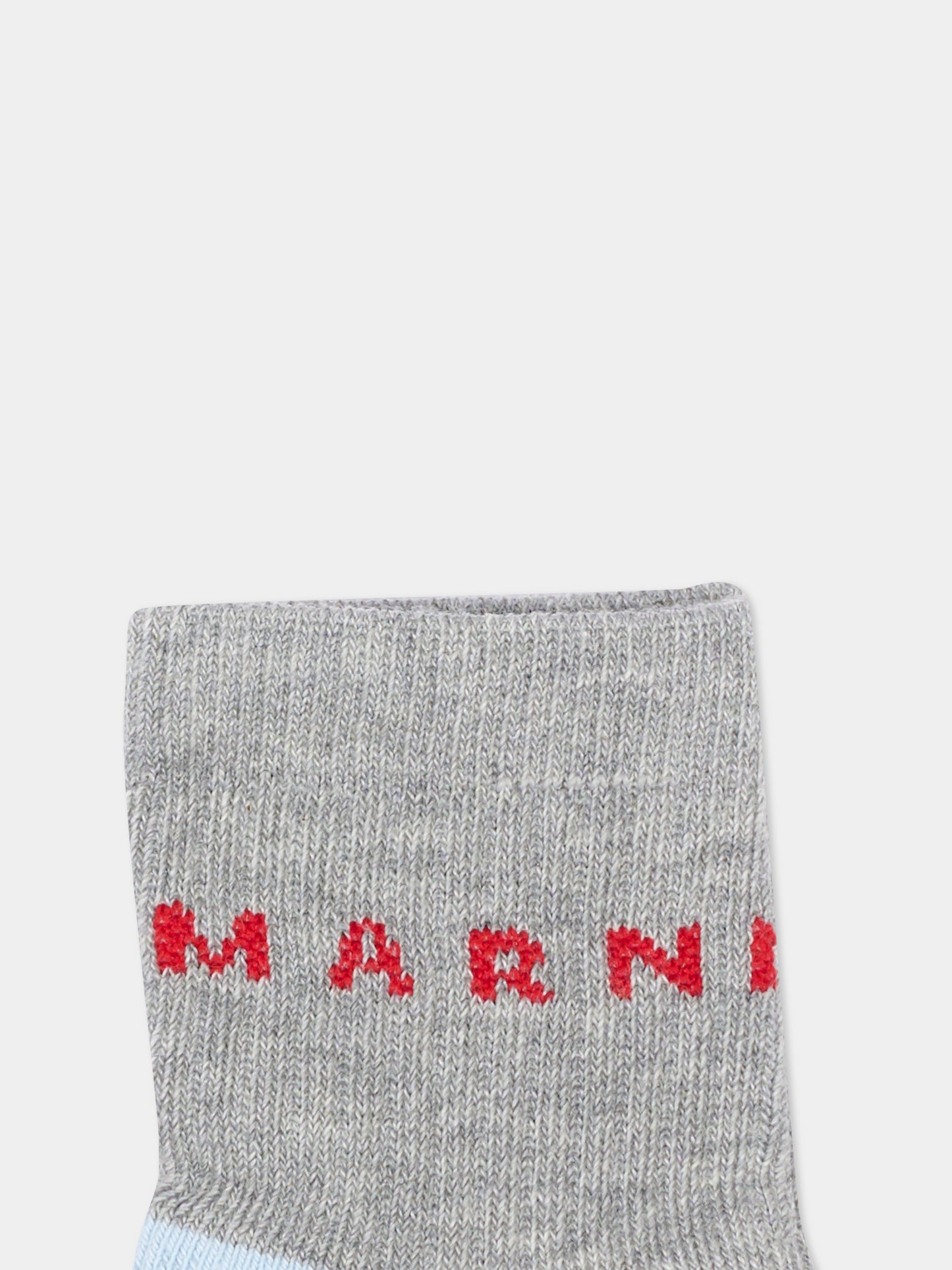 Calzino grigio per neonati con logo,Marni Kids,M02038 M00U1 0M923