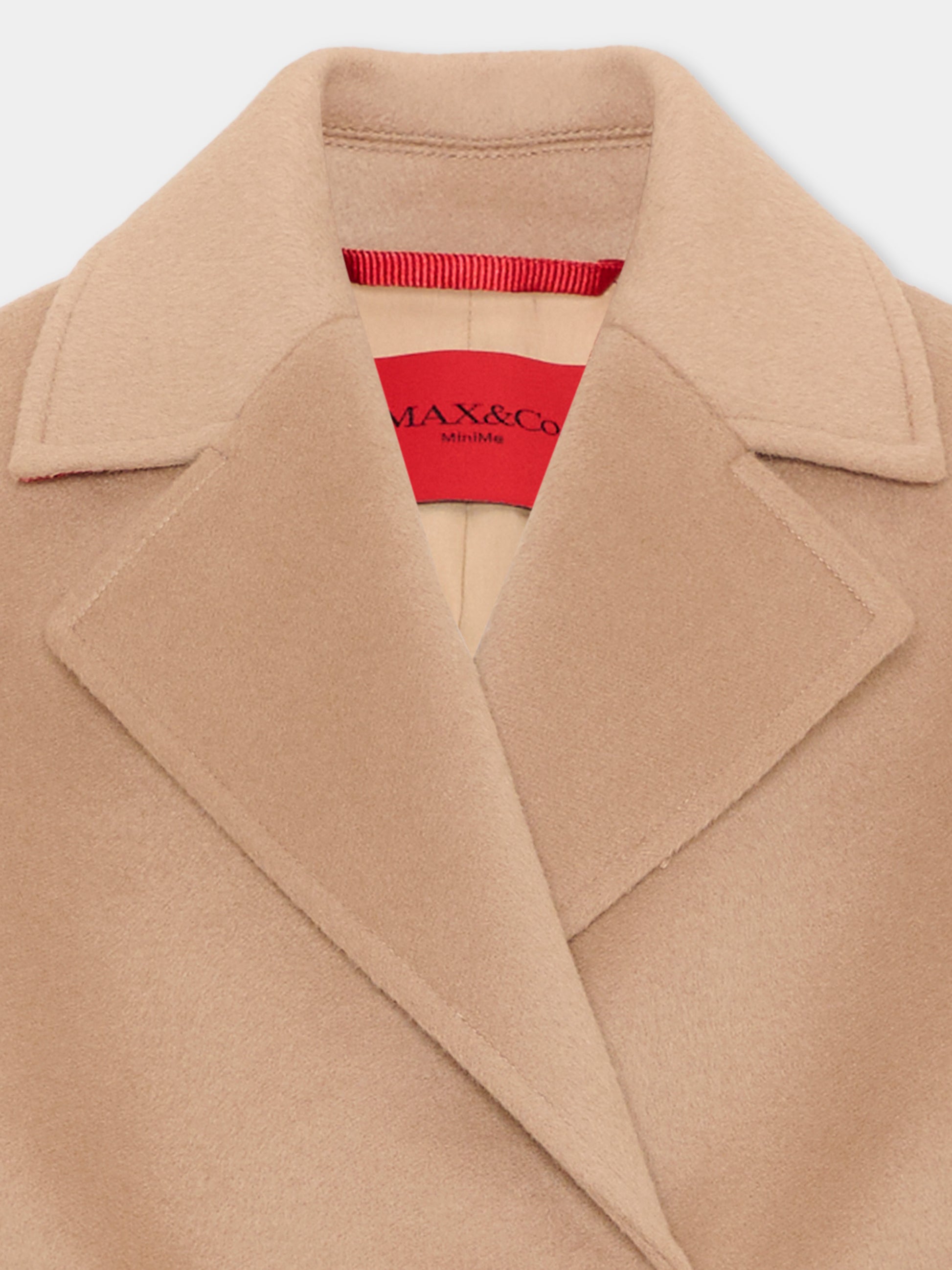 Cappotto beige per bambina doppiopetto,Max&co,MX0229 MX052 MX702