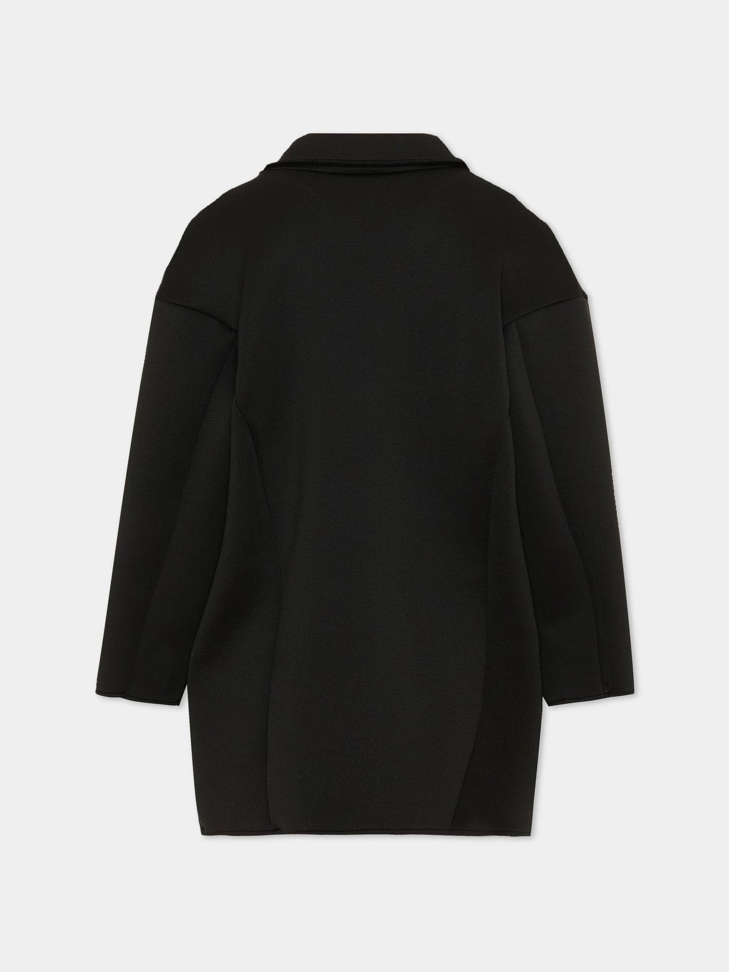 Cappotto nero per bambina con logo,Max&co,MX0369 MX01U MX900