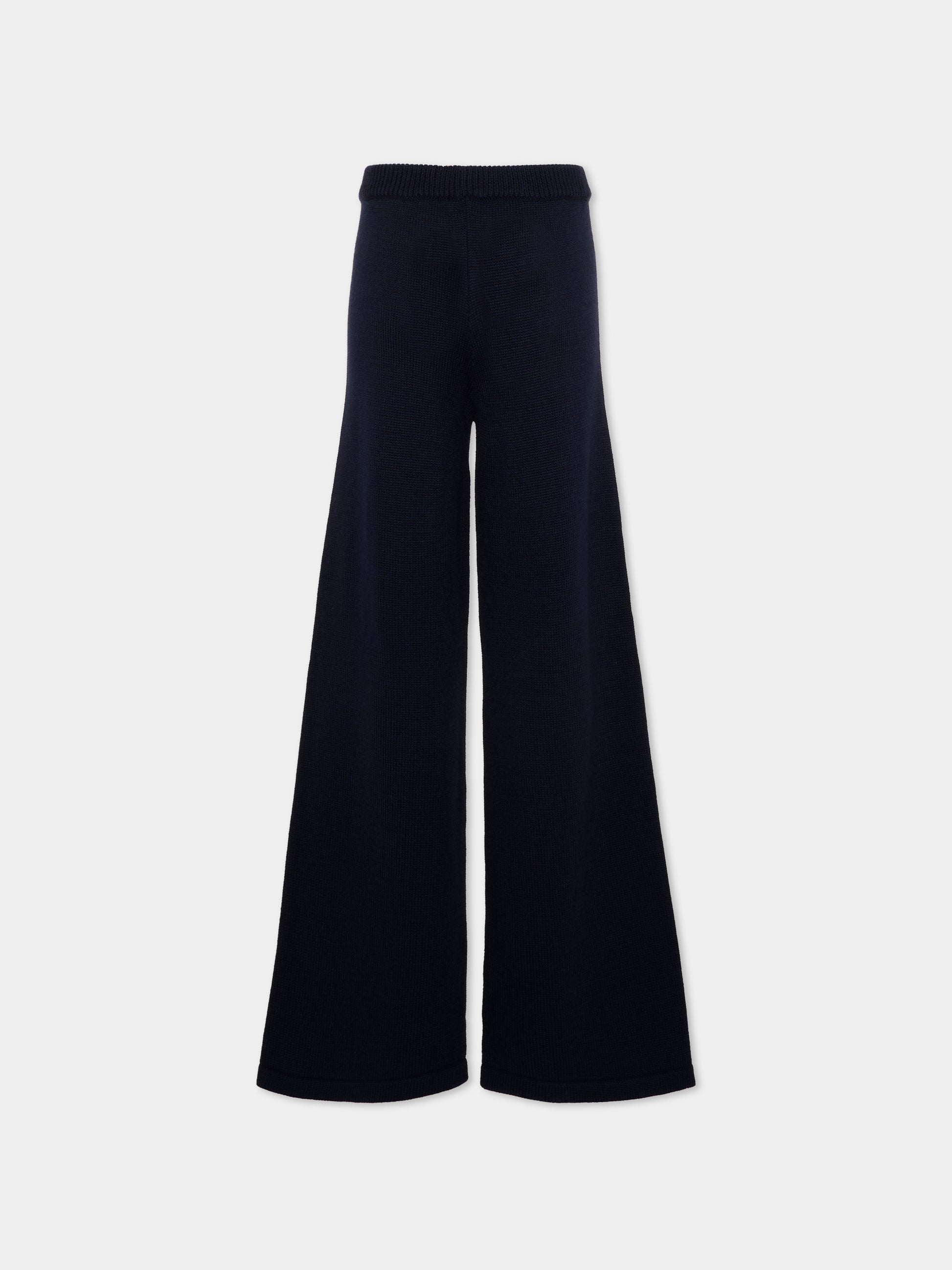 Pantalone blu per bambina con logo,Max&co,MX0418 MX043 MX853