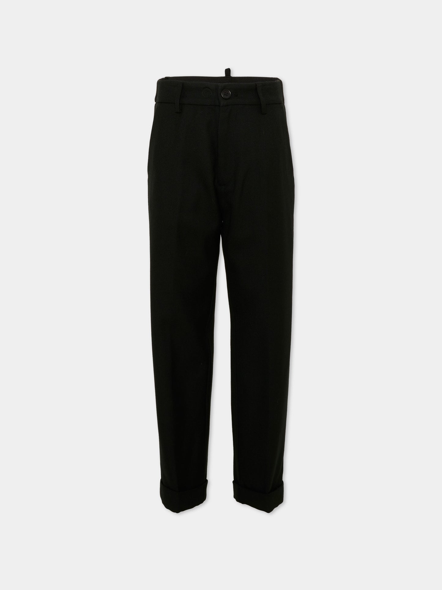 Pantalone nero per bambino con logo,Dsquared2,DQ3410 D0AJ4 DQ900