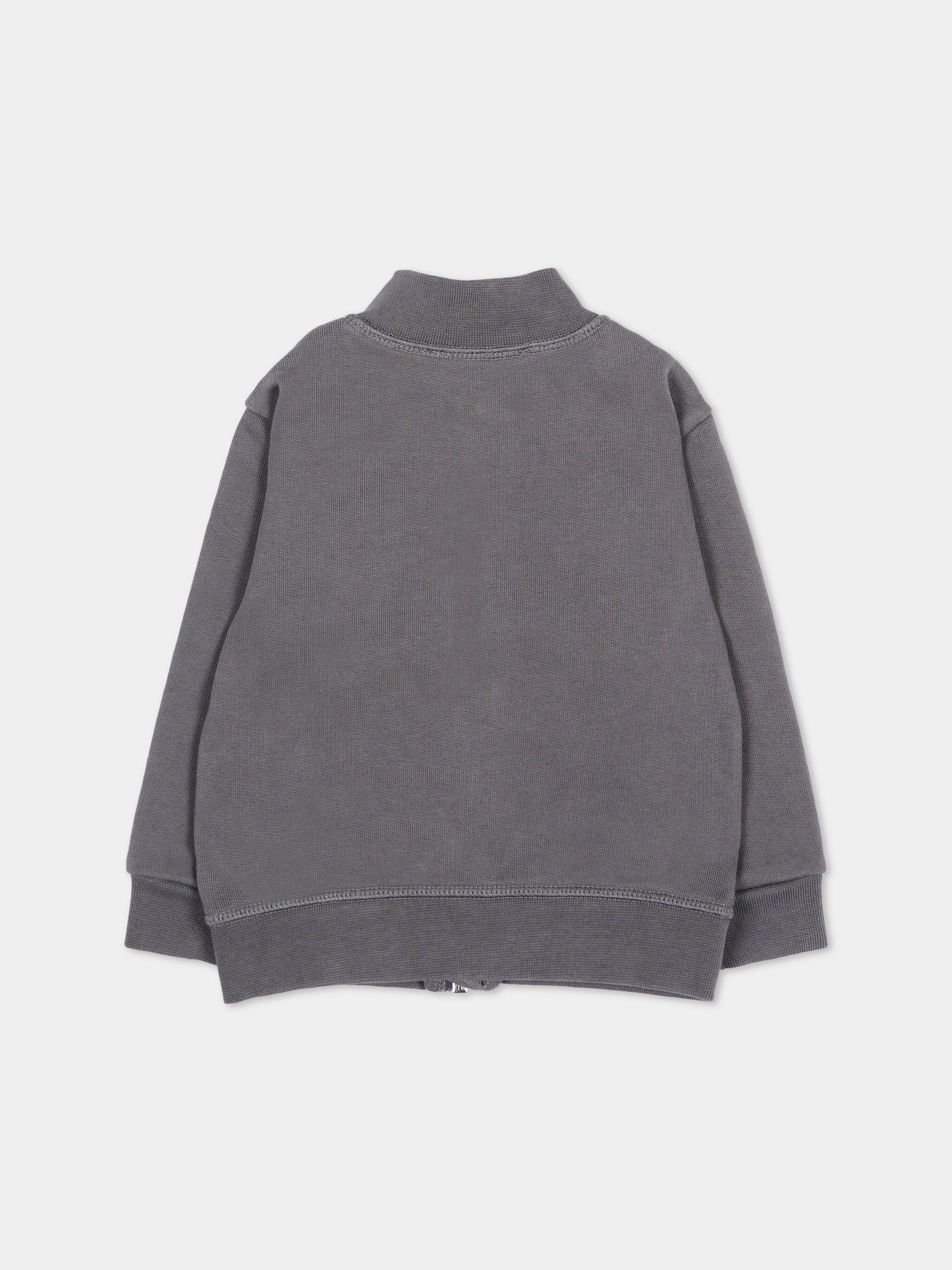 Felpa grigia per neonato con logo,Dsquared2,DQ3504 D0AJ6 DQ913