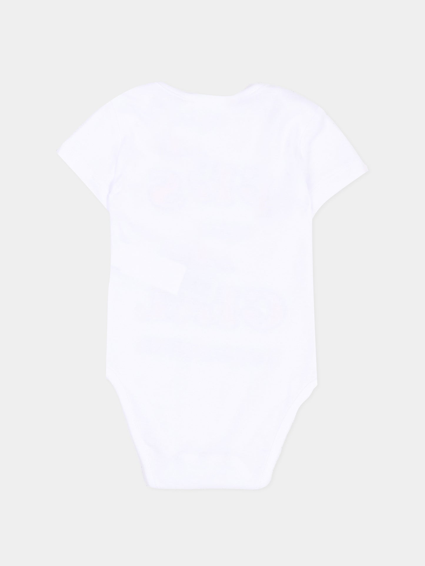 Body bianco per neonata con logo,Dsquared2,DQ3520 D0A8U DQ100