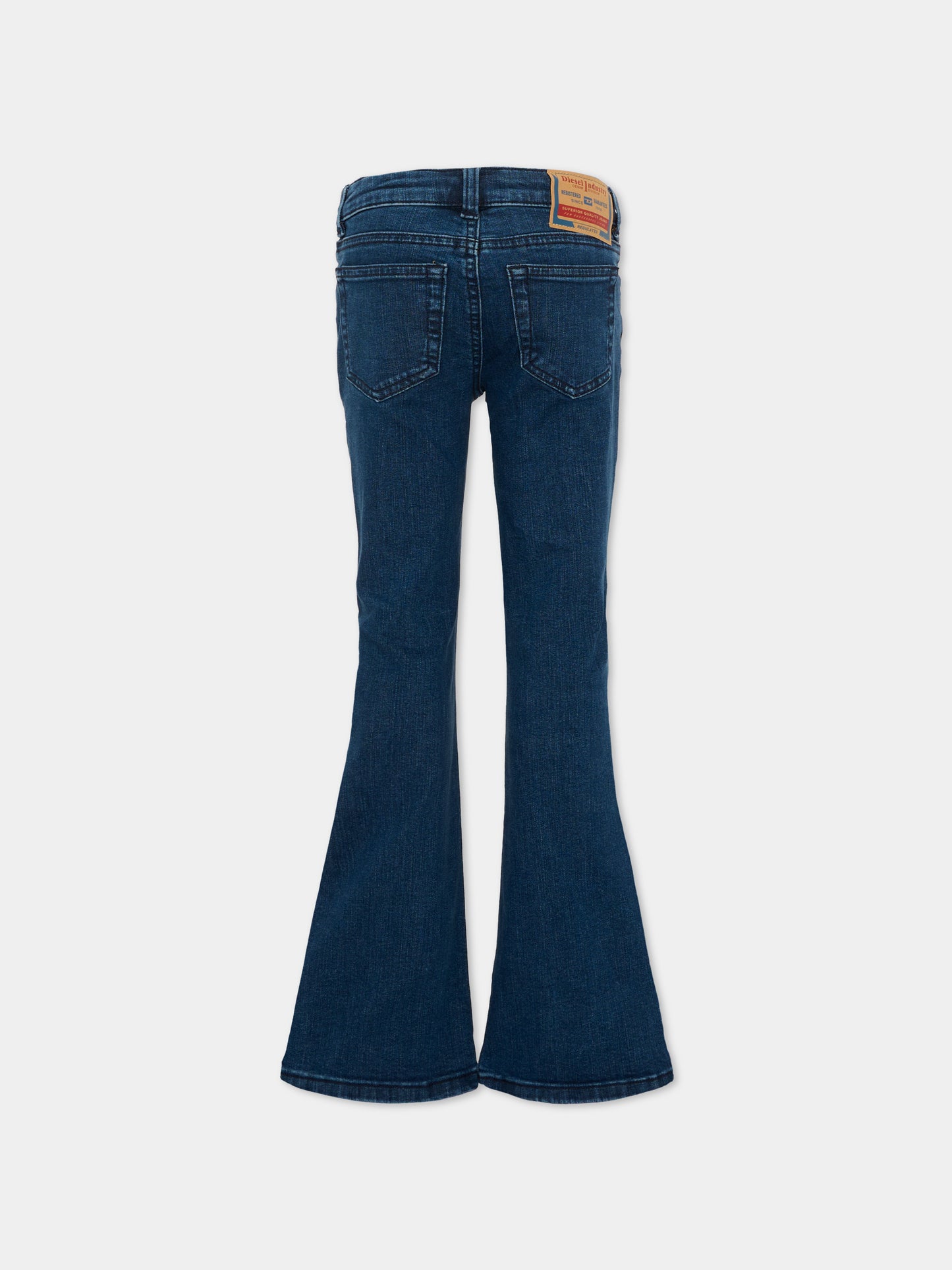Jeans denim per bambina svasati,Diesel,J02340 KXBSY K01
