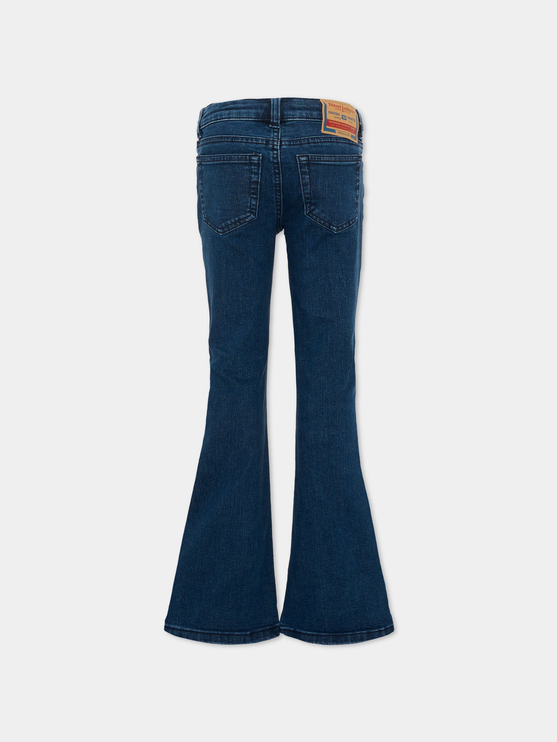 Jeans denim per bambina svasati,Diesel,J02340 KXBSY K01
