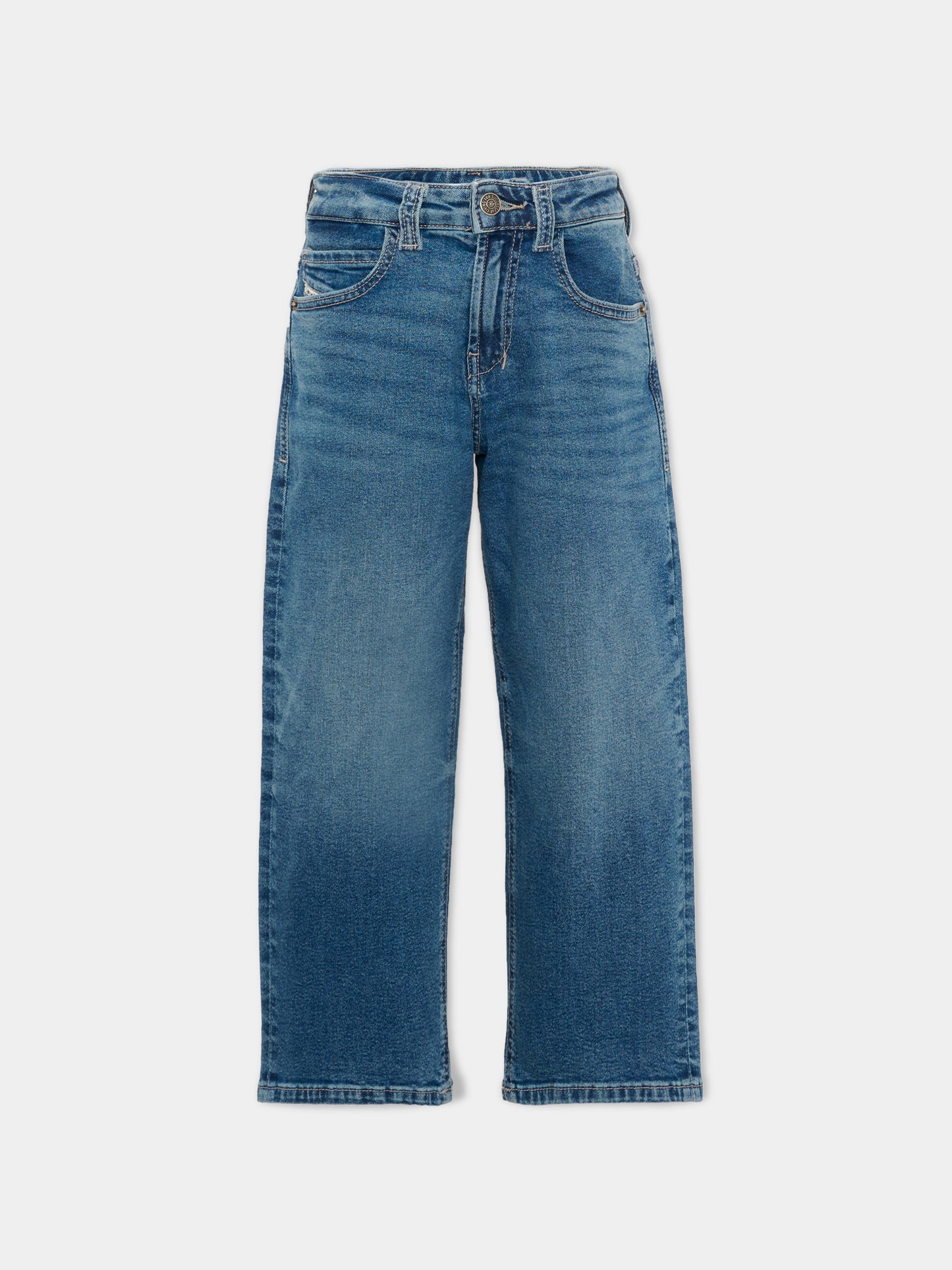 Jeans denim per bambino con logo patch,Diesel,J02889 KXBU3 K01