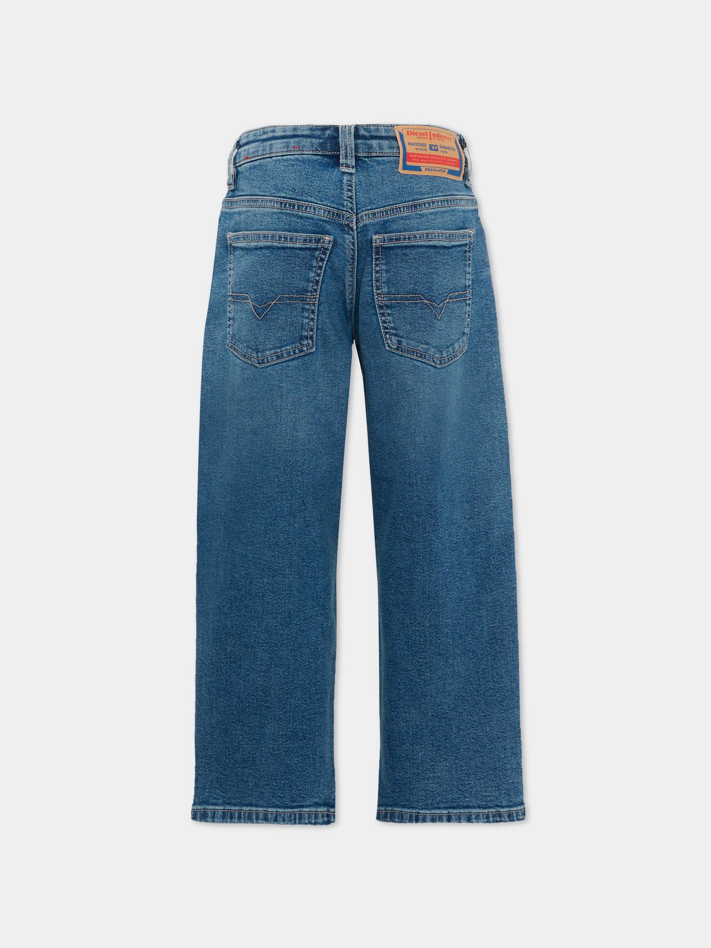 Jeans denim per bambino con logo patch,Diesel,J02889 KXBU3 K01