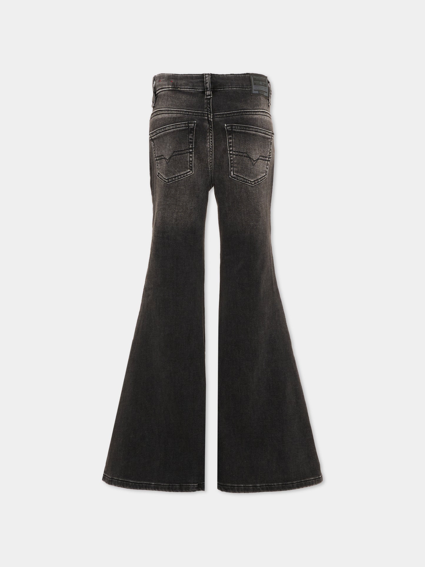 Jeans nero per bambina a campana,Diesel,J02957 KXBU4 K02
