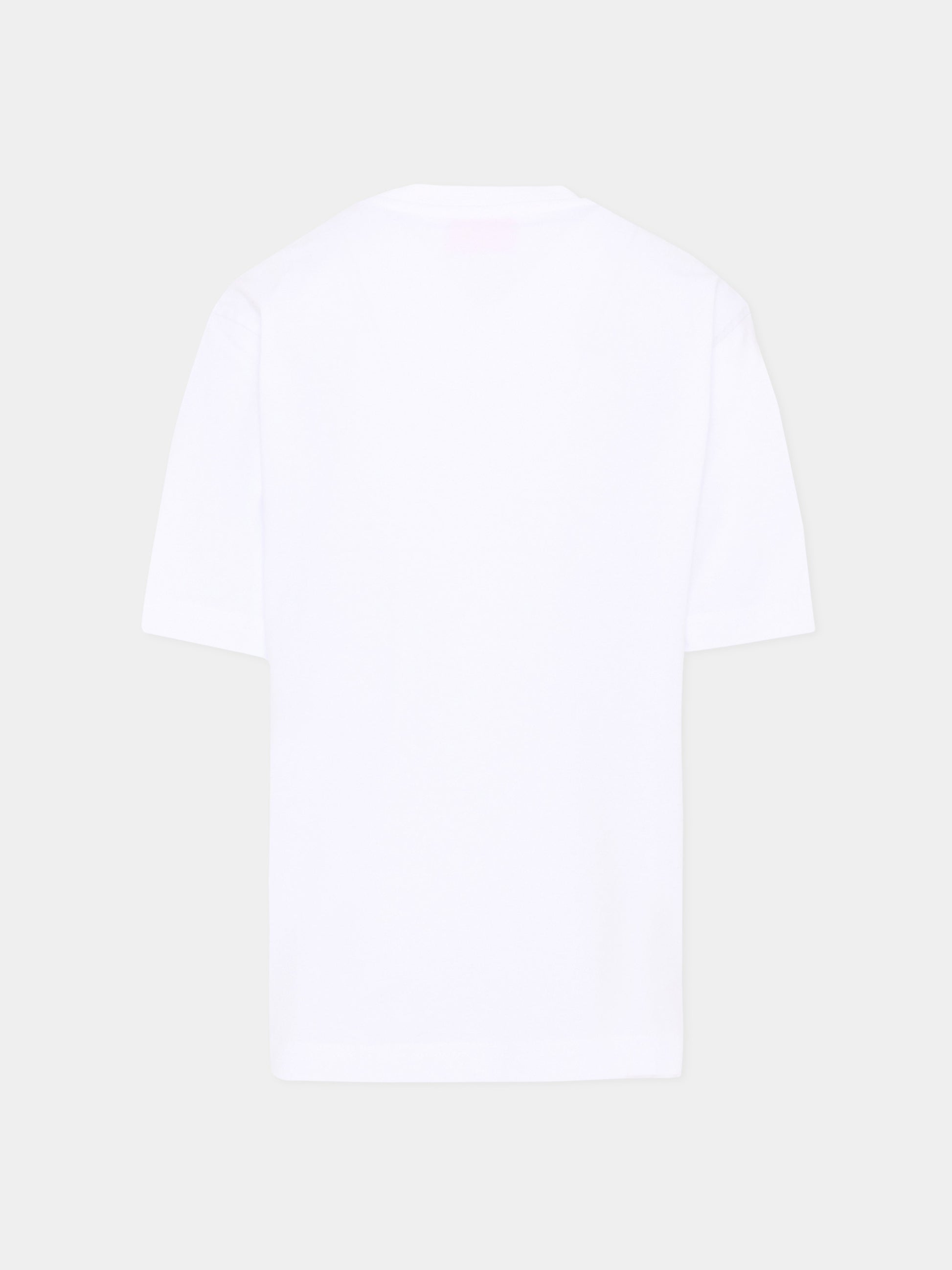 T-Shirt bianca per bambino con logo,Diesel,J02969 KYA1Y K100