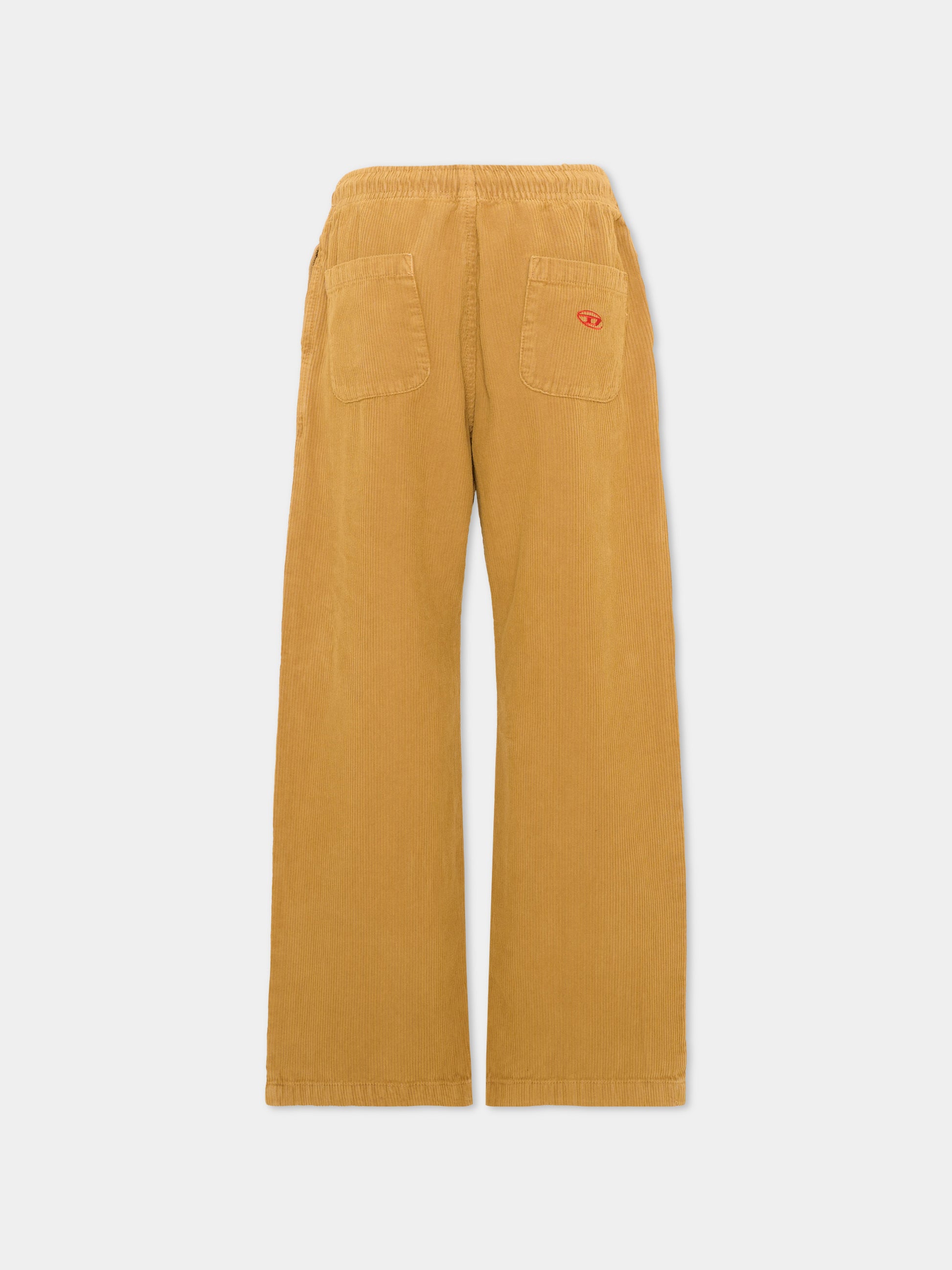 Pantalone cammello con logo per bambino,Diesel,J02982 KXBVA K760