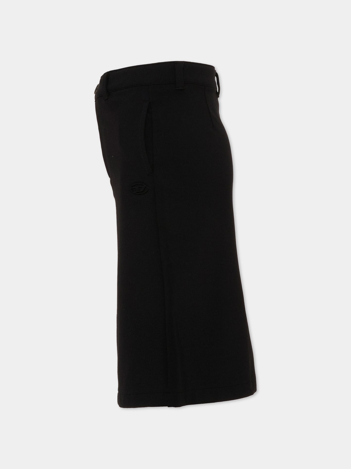 Gonna nera per bambina con logo,Diesel,J03004 KYATE K900