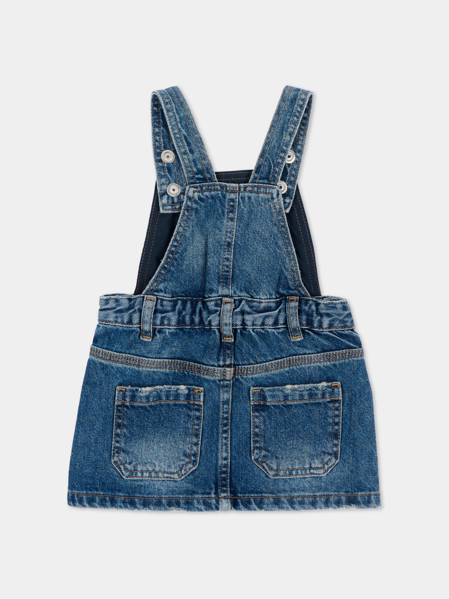 Salopette denim per neonata,Diesel,K00810 KXBU1 K01