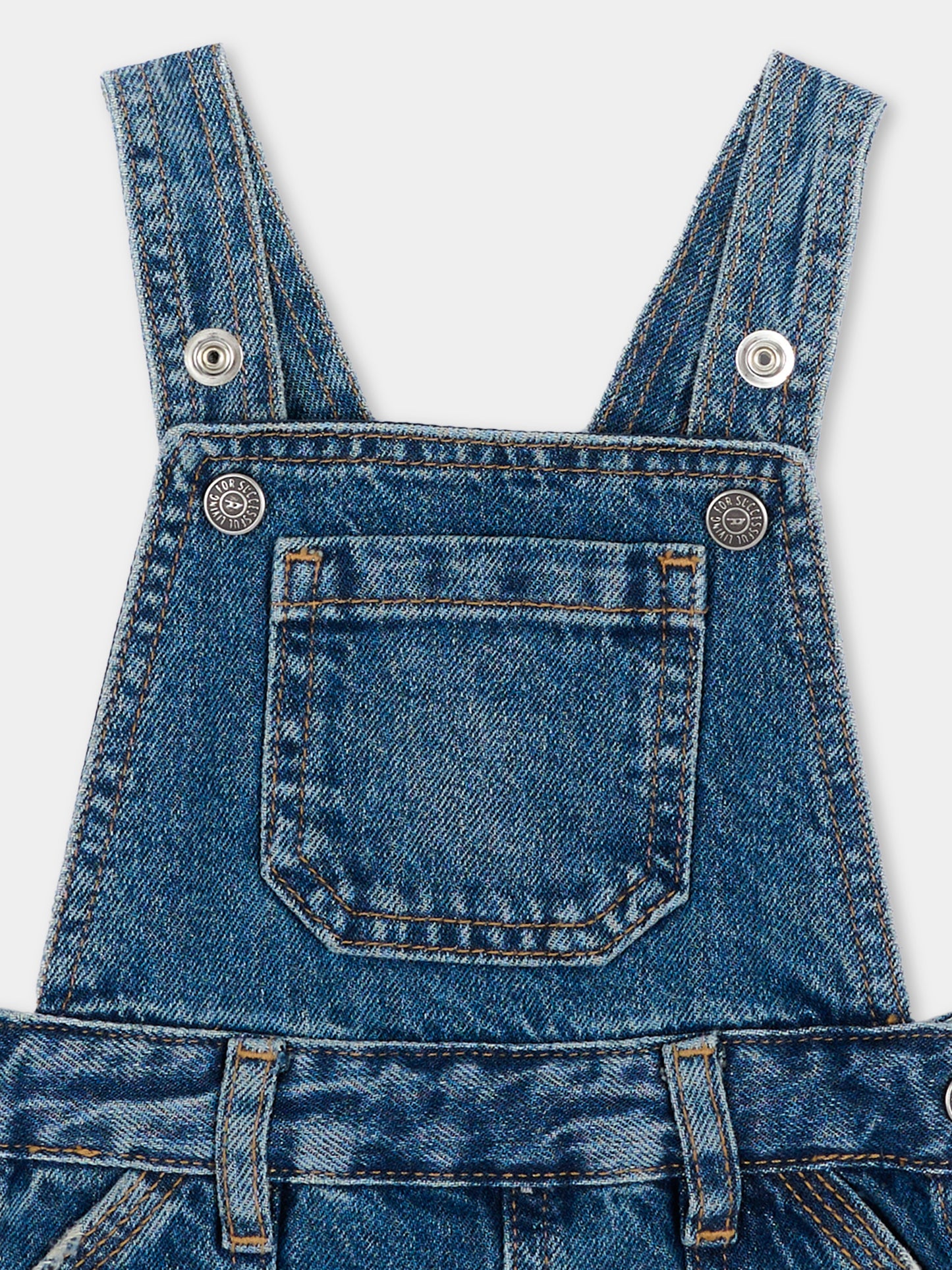 Salopette denim per neonata,Diesel,K00810 KXBU1 K01