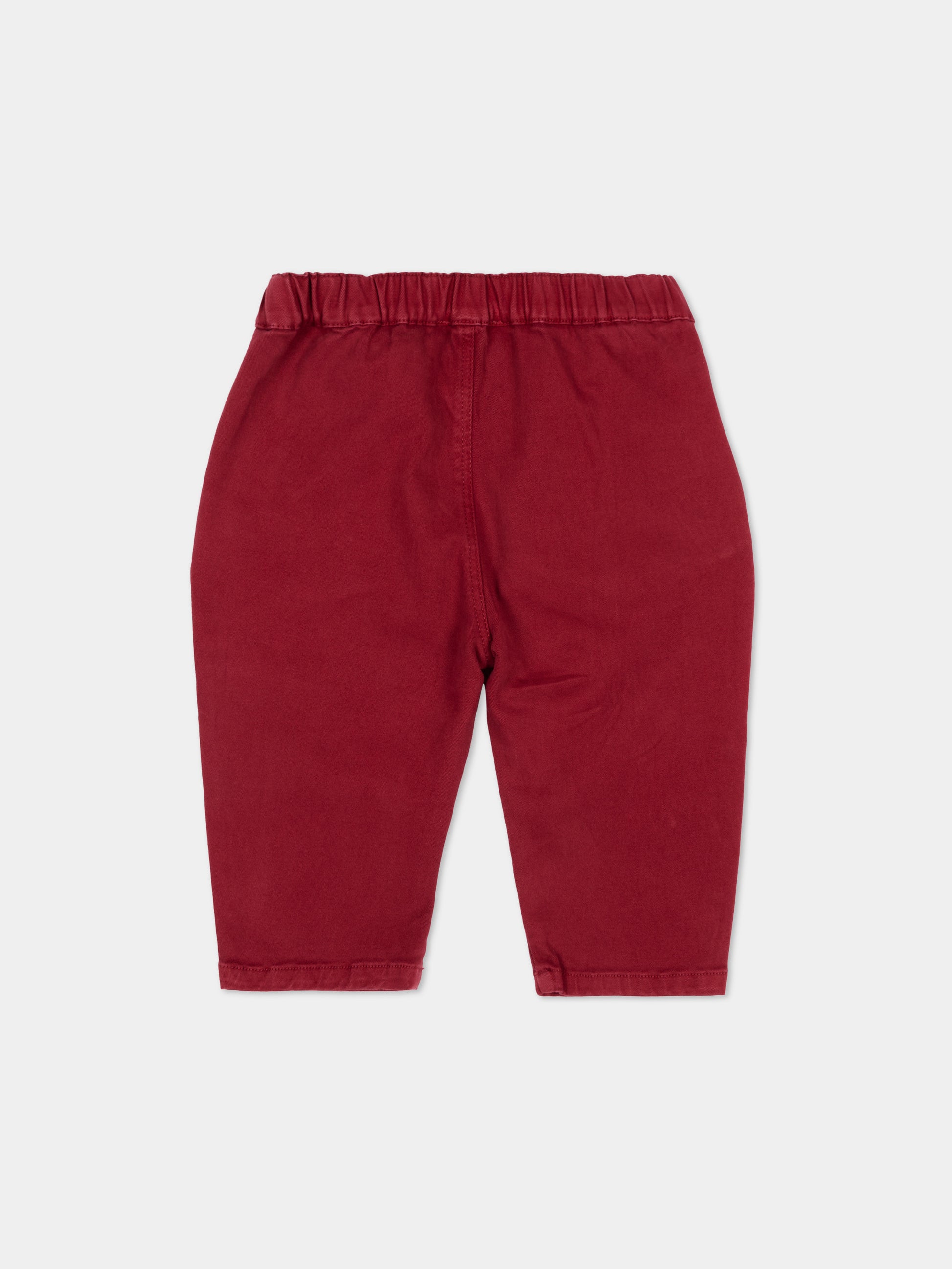 Jeans bordeaux per neonata con logo,Diesel,K00830 KXBUN K440