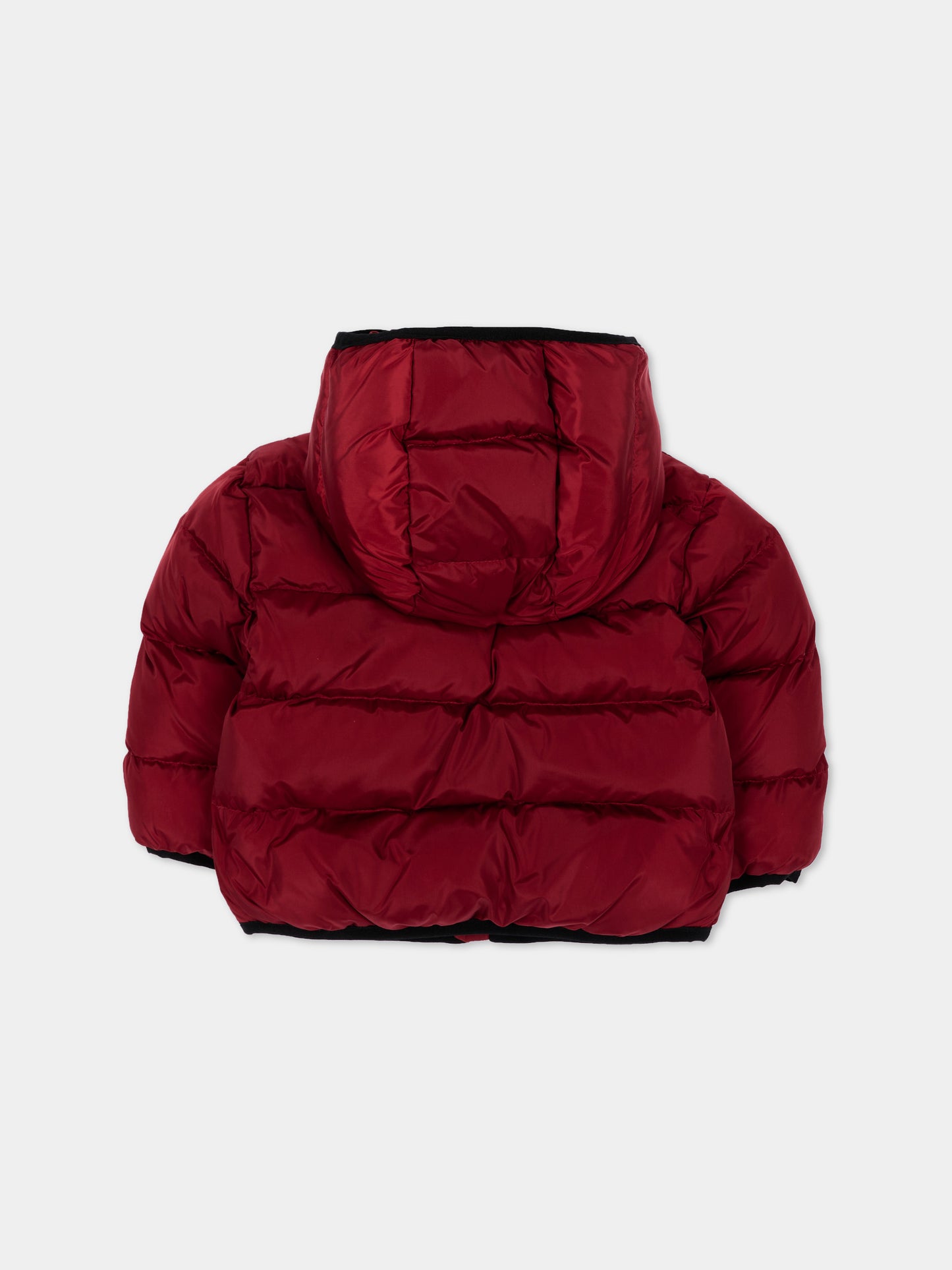 Piumino bordeaux per neonati con logo,Diesel,K00835 KXBVC K440