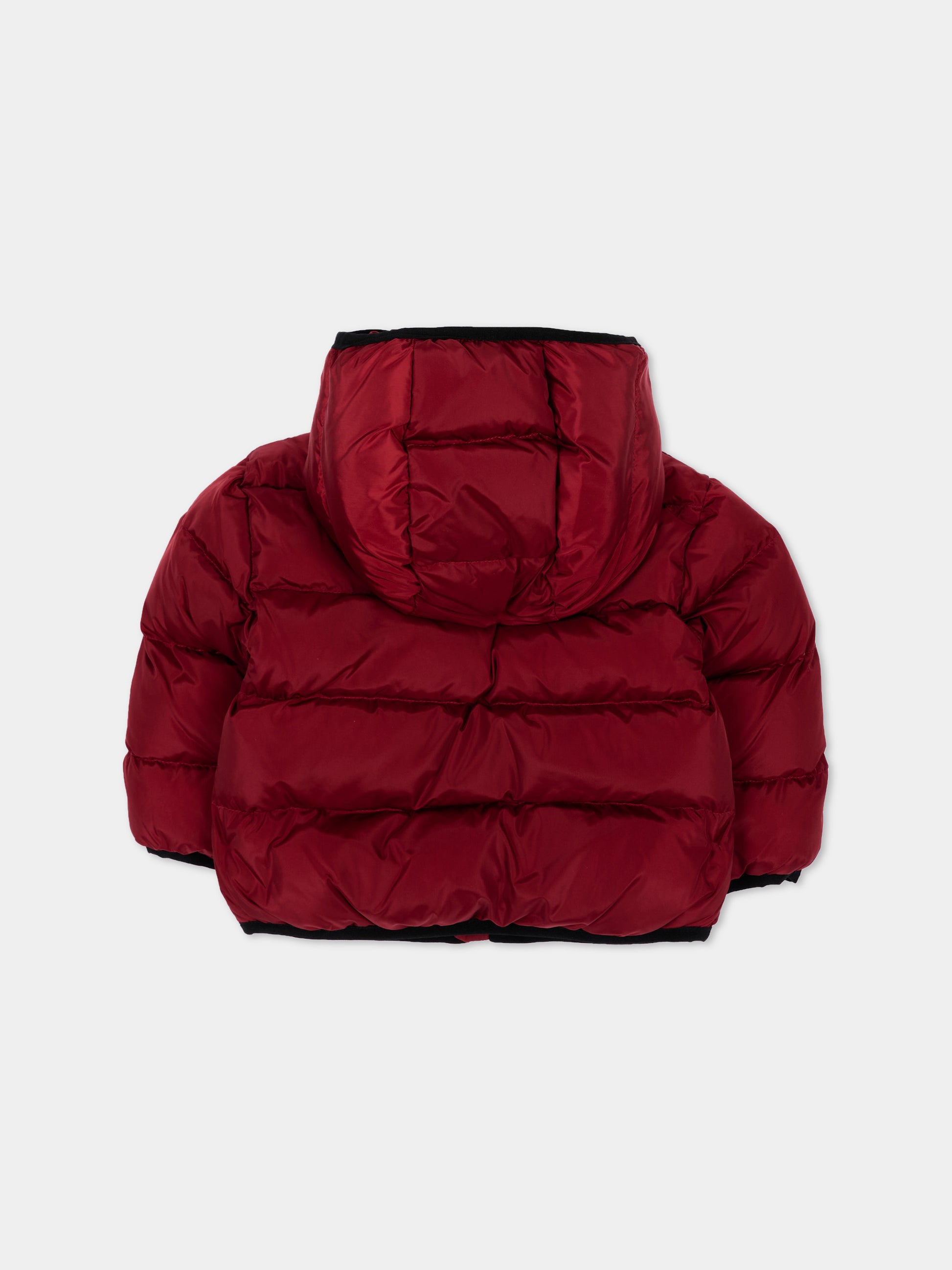 Piumino bordeaux per neonati con logo,Diesel,K00835 KXBVC K440