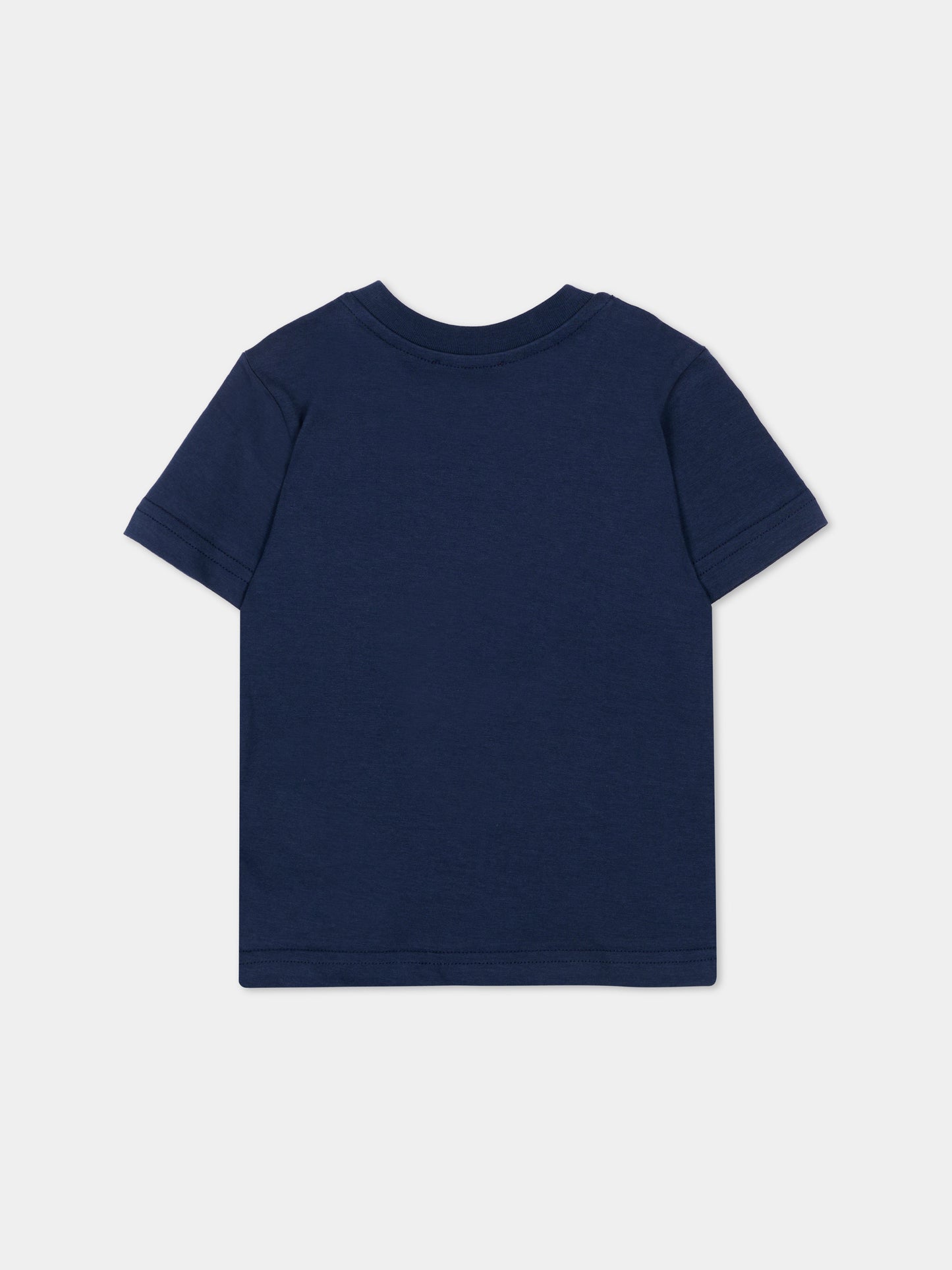 T-Shirt blu per neonato con logo,Diesel,K00881 00YI9 K8AT