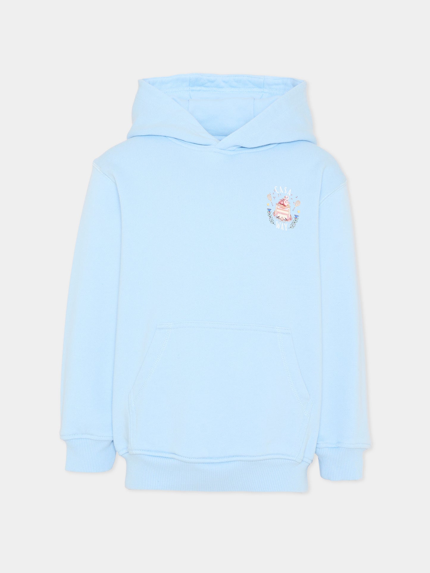 Felpa azzurra per bambini con logo,Casablanca,K PF26 JTP 372 02