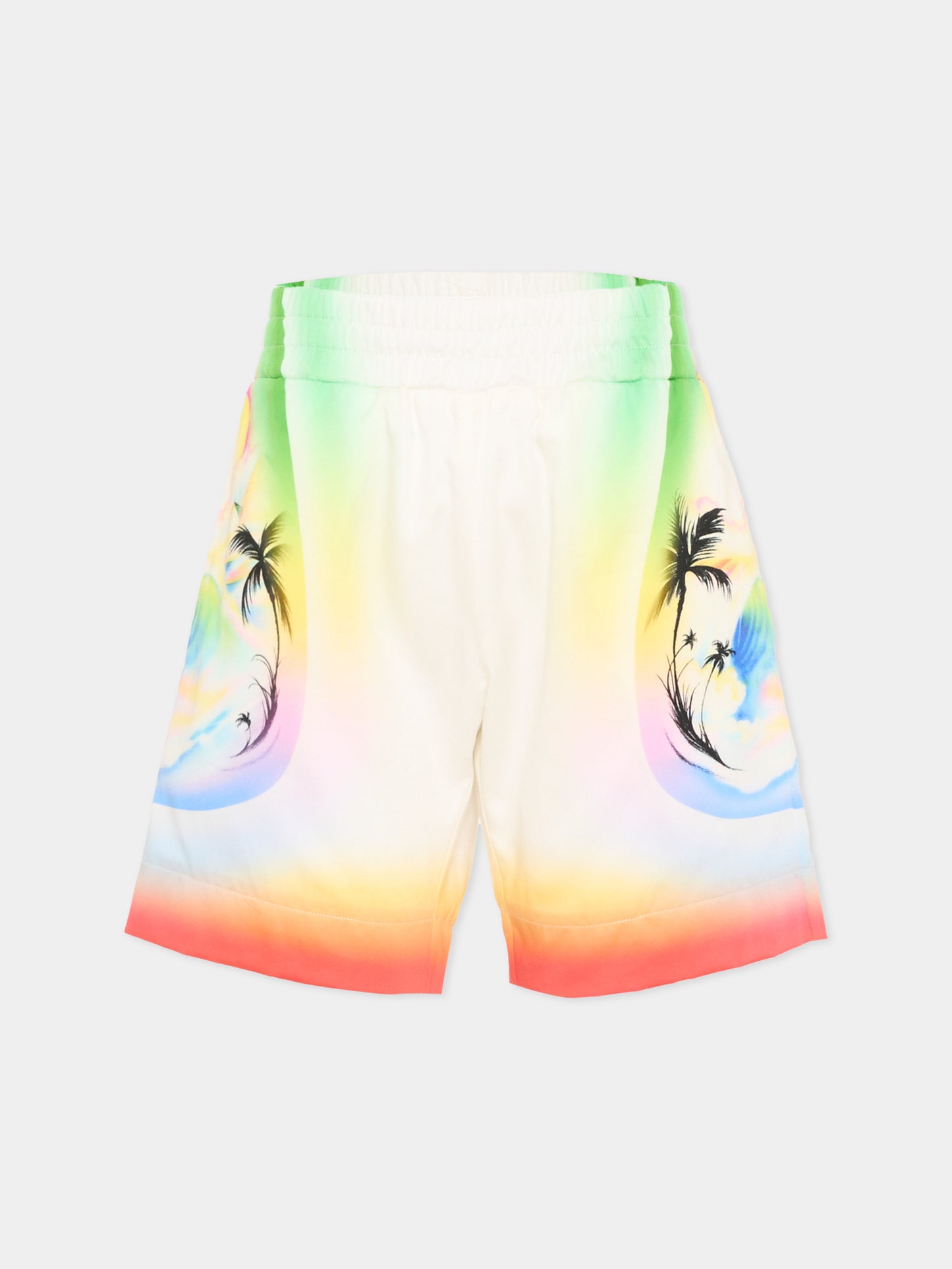 Shorts multicolor per bambino con palme,Casablanca,K PF26 TR 317 01