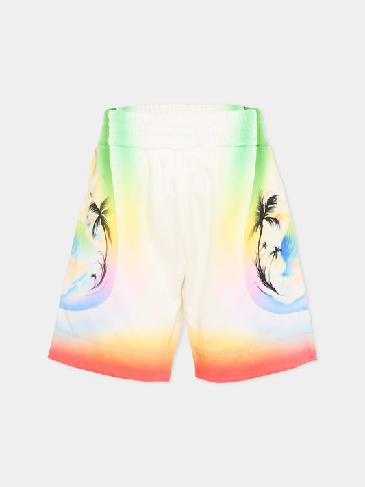Shorts multicolor per bambino con palme,Casablanca,K PF26 TR 317 01