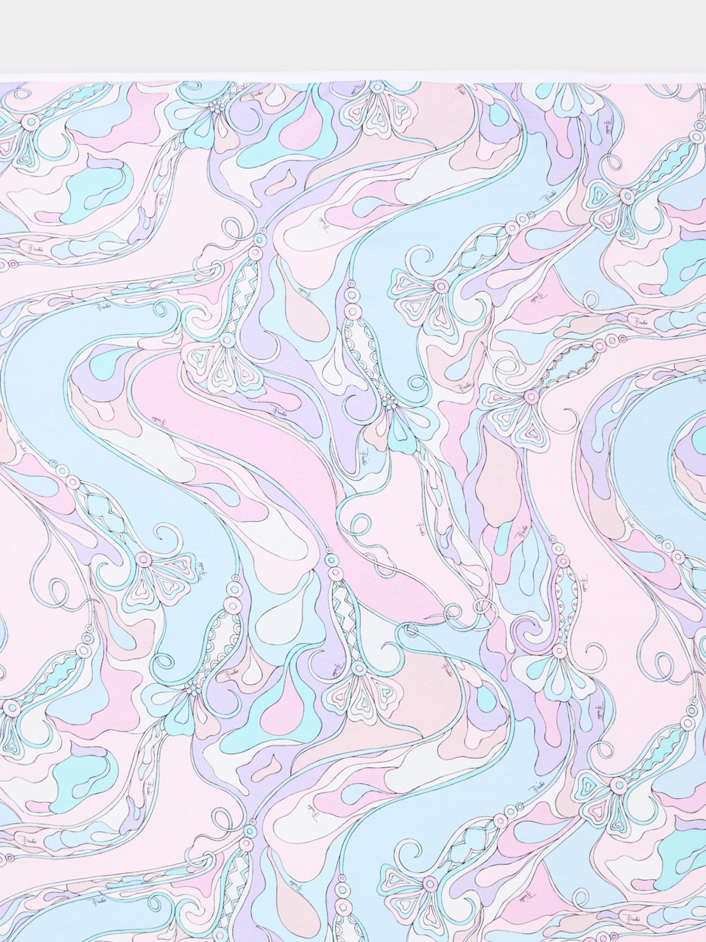 Coperta multicolor per neonata con vortici,Emilio Pucci Junior,PZ0010 Z3344 51SCE
