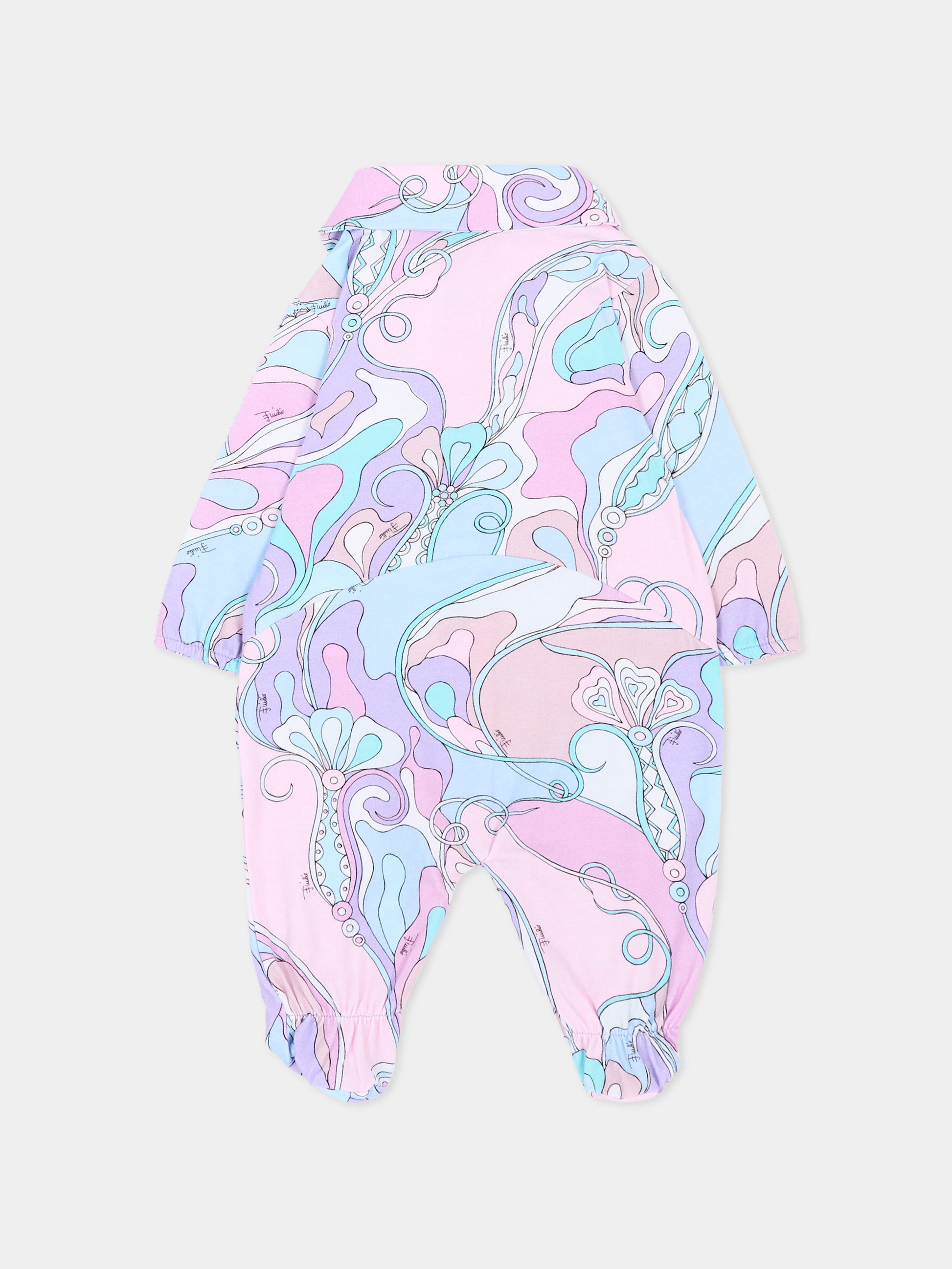 Set tutina multicolor per neonata,Emilio Pucci Junior,PZB010 Z3344 51SCE