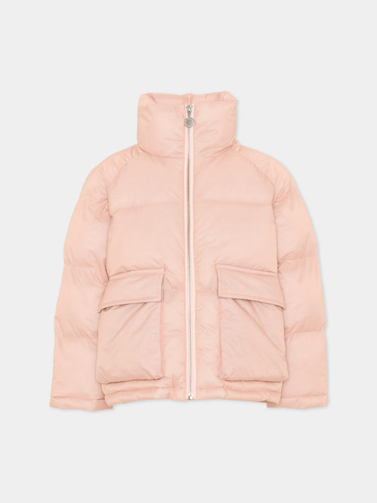 Piumino rosa per bambina con tasche,Stella Mccartney Kids,TZ2B27 Z3928 50M
