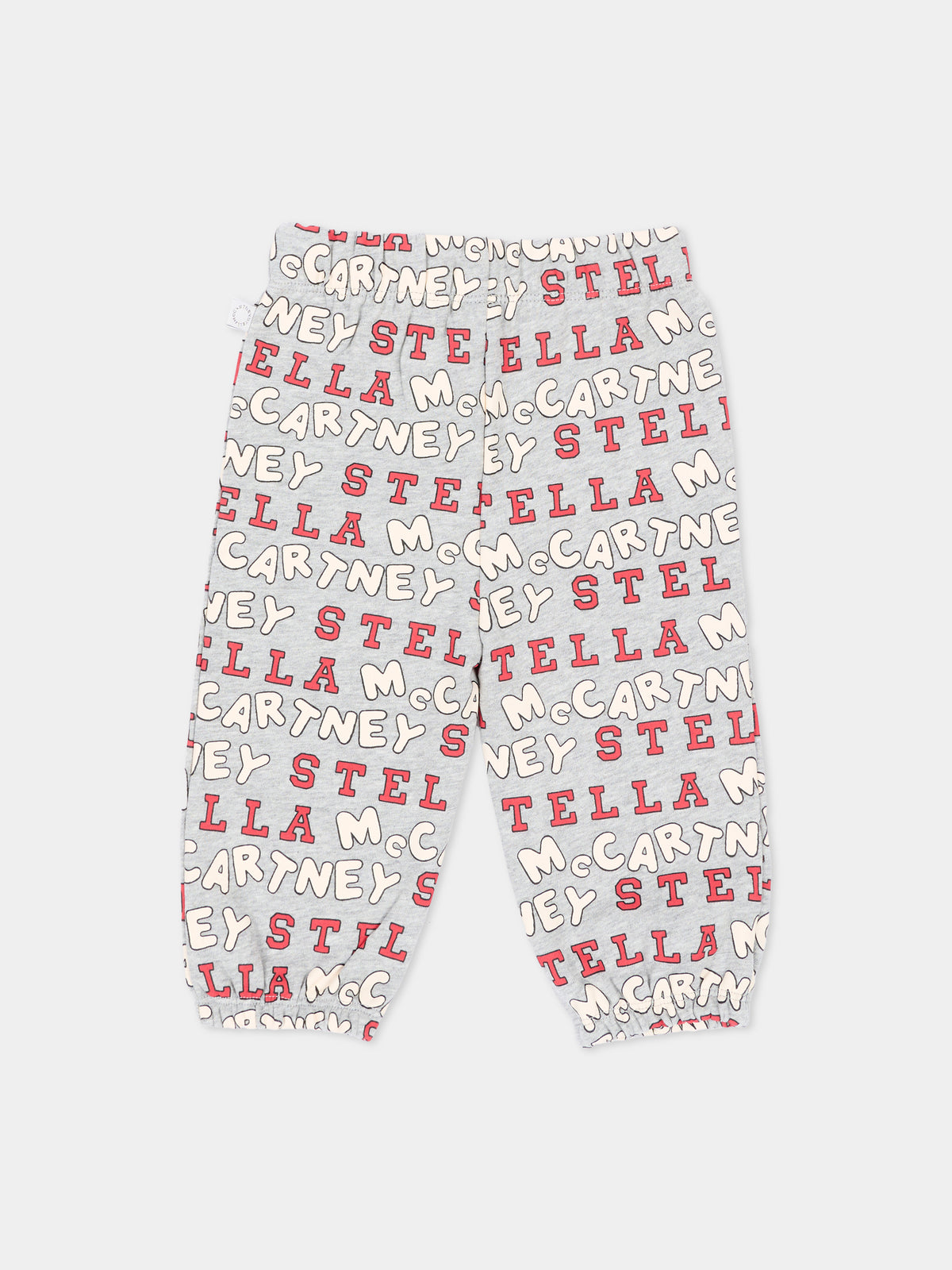 Pantalone grigio per neonati con stampa,Stella Mccartney Kids,TZ6360 Z4013 807MC